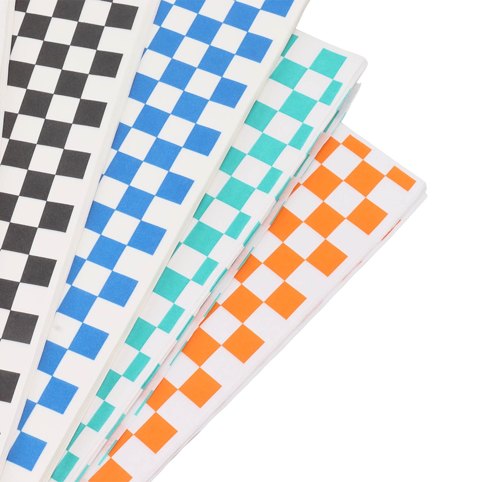 240 Sheets Checkered Dry Waxed Deli Paper Sheets Grease Resistant Food Basket view 13