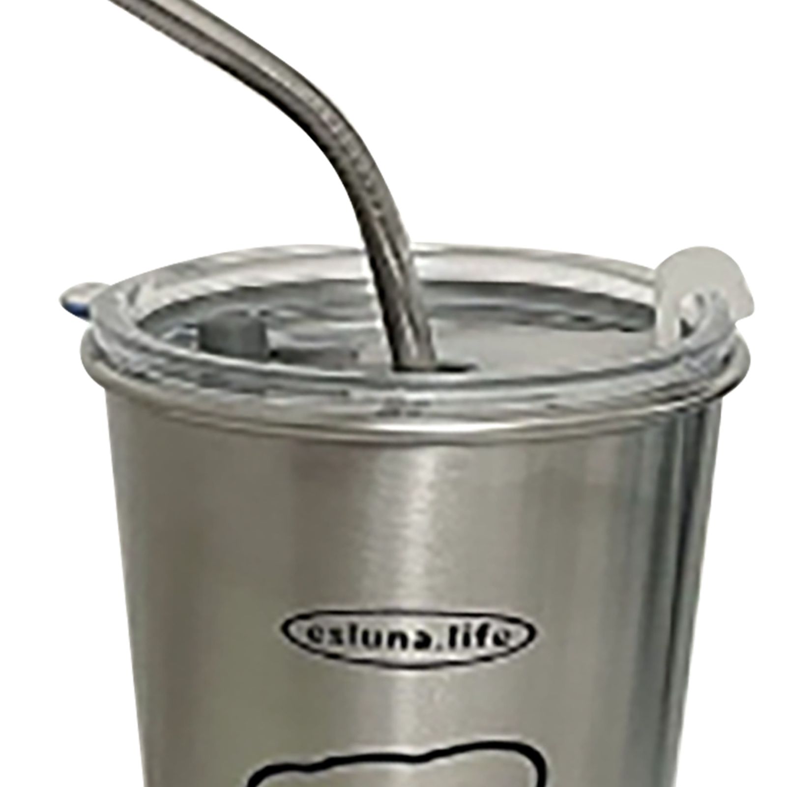 Stainless Steel Cold Tumbler 500ml with Metal Straws Lid Iced Coffee Travel view 8