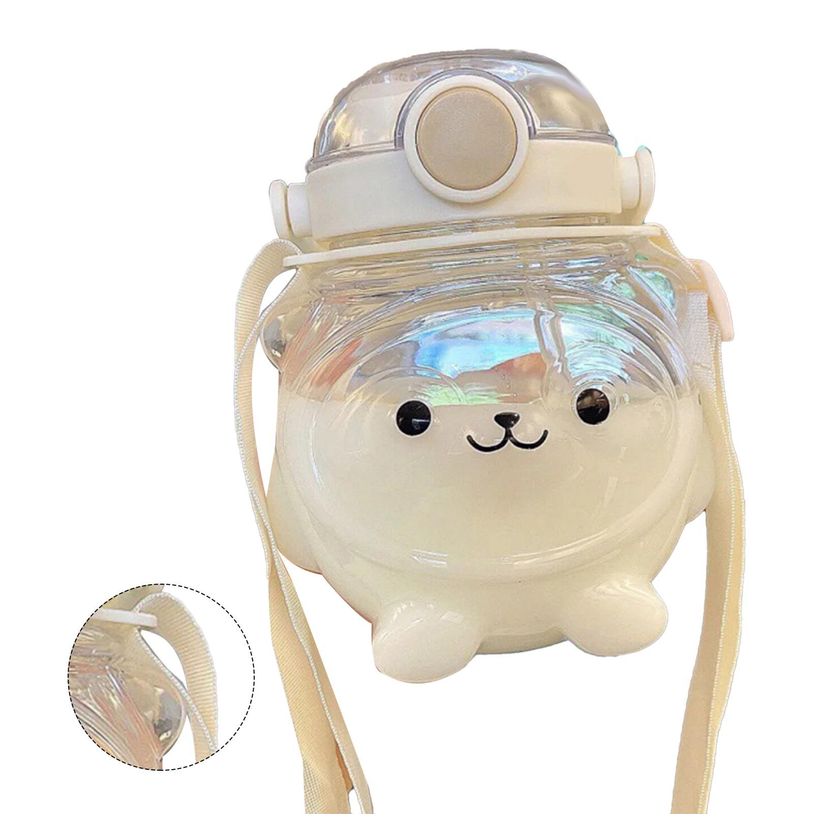 Large Water Bottle 1000ml Cartoon Bear Shape Portable Drinking Bottle with view 12