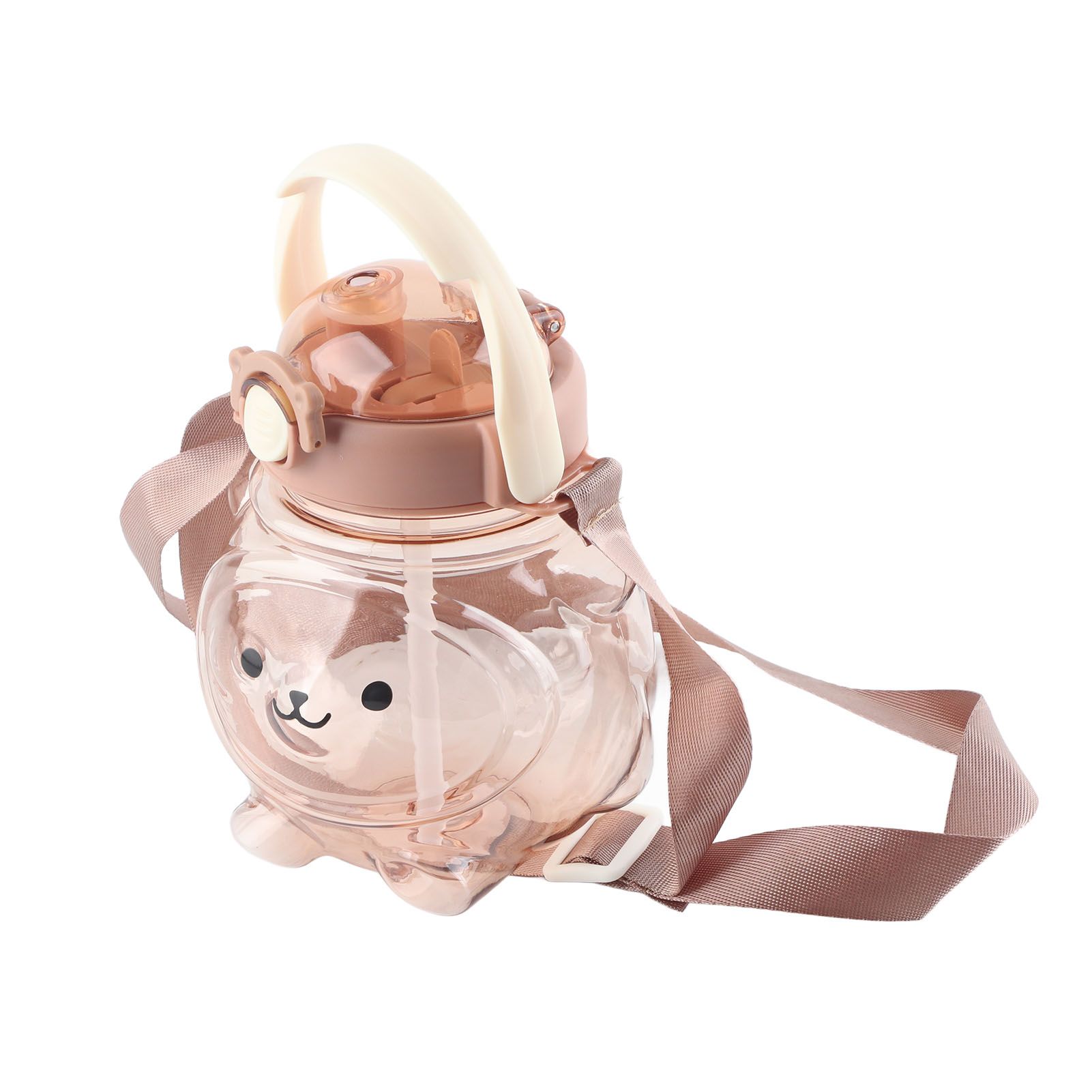 Large Water Bottle 1000ml Cartoon Bear Shape Portable Drinking Bottle with view 3