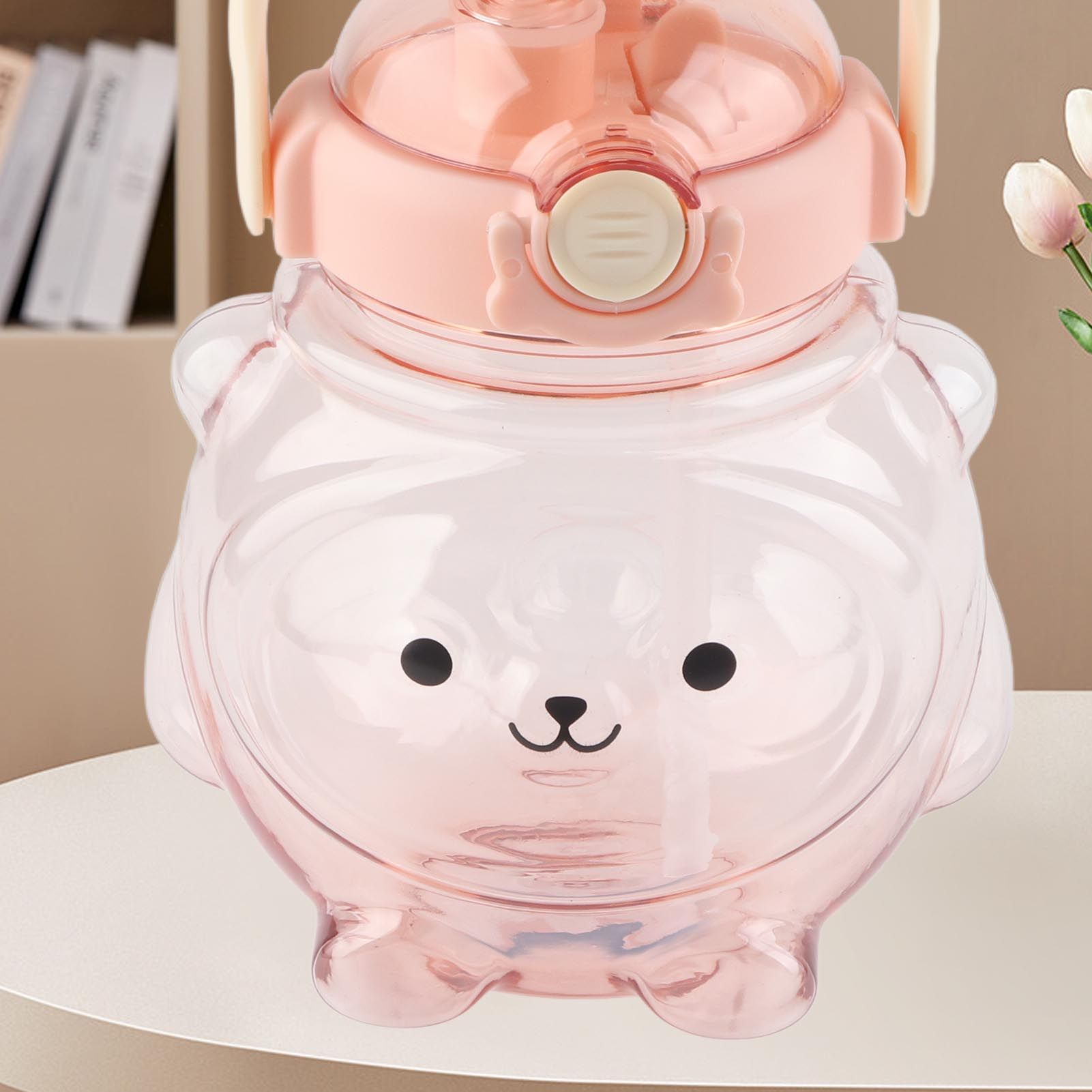 Large Water Bottle 1000ml Cartoon Bear Shape Portable Drinking Bottle with view 6