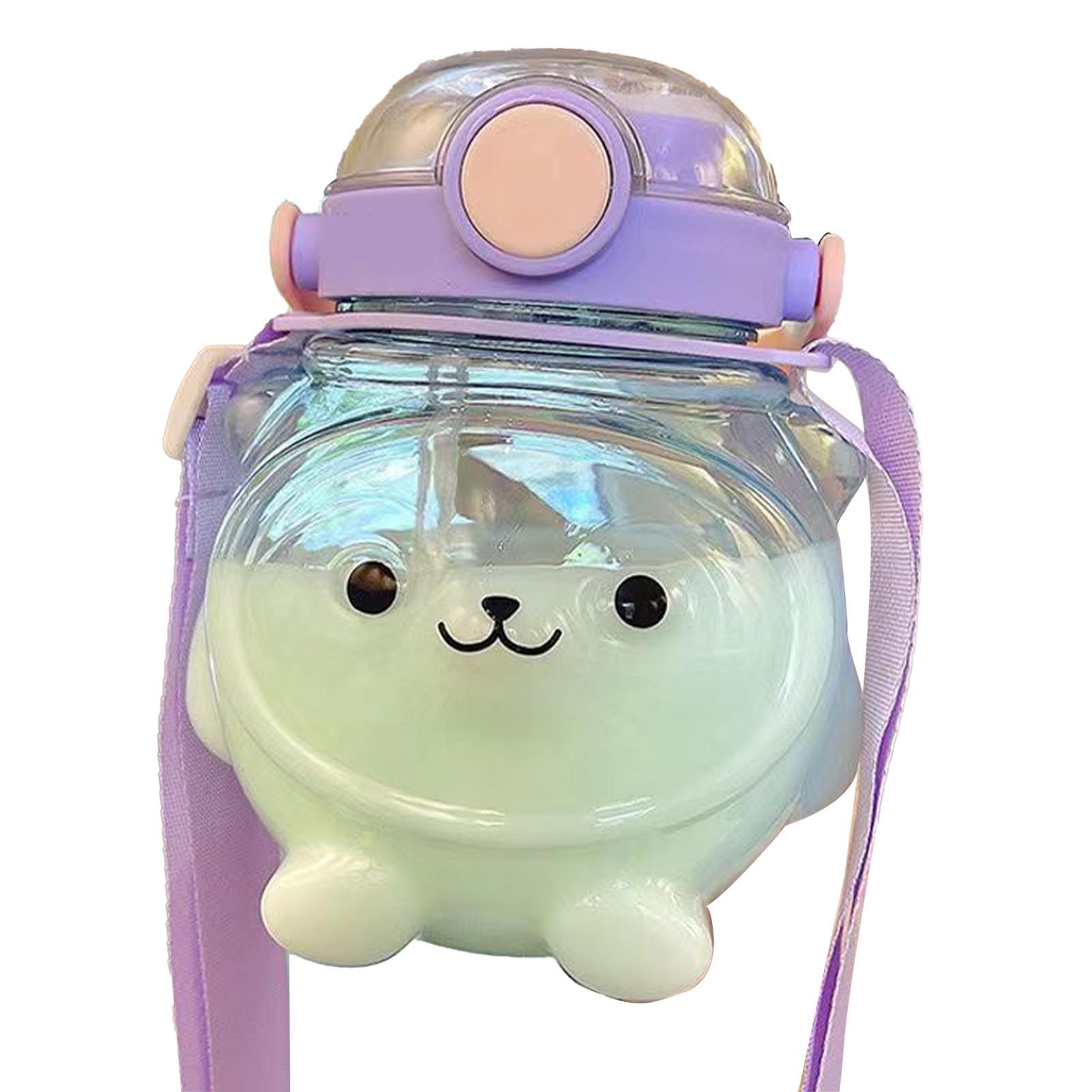 Large Water Bottle 1000ml Cartoon Bear Shape Portable Drinking Bottle with view 3