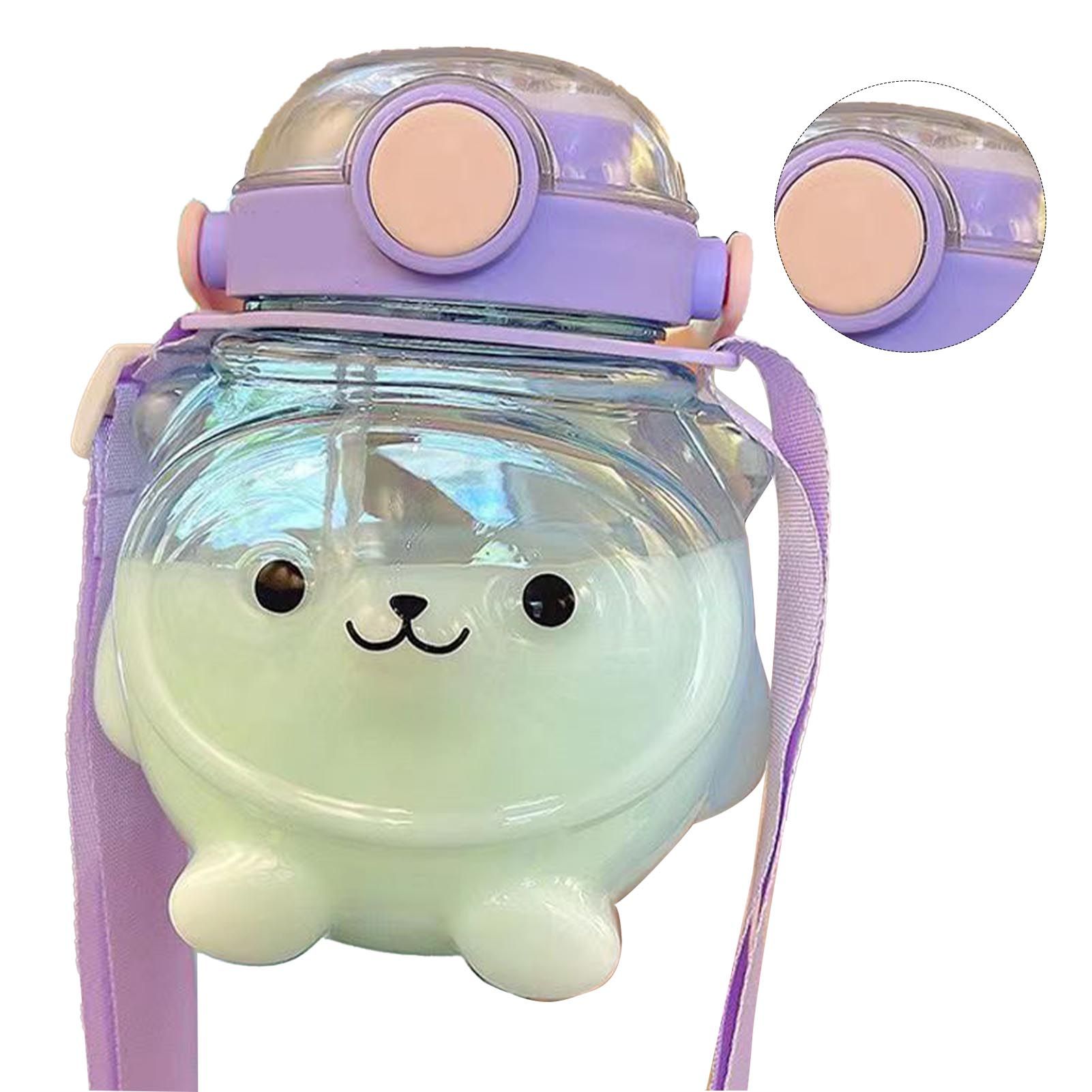 Large Water Bottle 1000ml Cartoon Bear Shape Portable Drinking Bottle with view 4