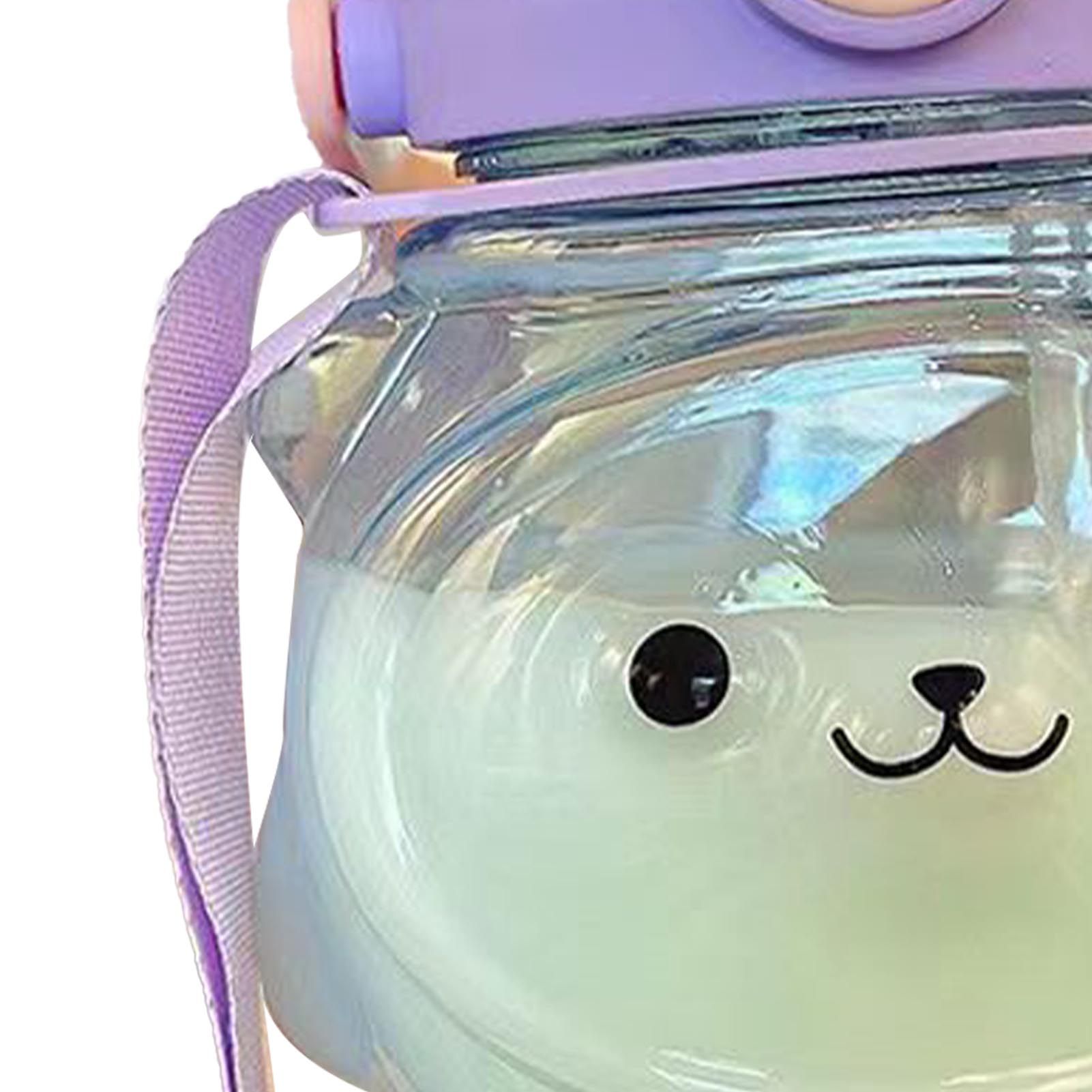 Large Water Bottle 1000ml Cartoon Bear Shape Portable Drinking Bottle with view 7