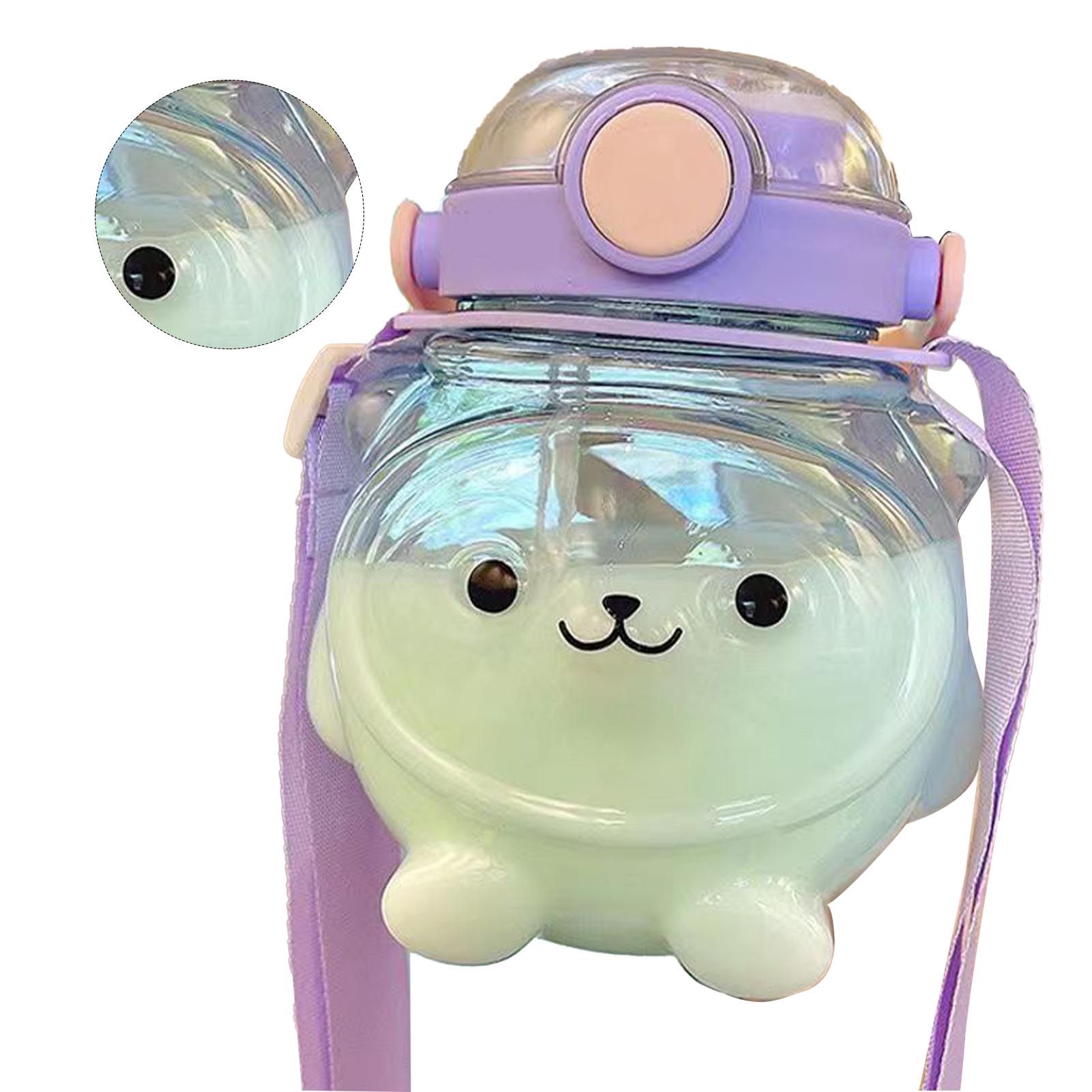 Large Water Bottle 1000ml Cartoon Bear Shape Portable Drinking Bottle with view 11