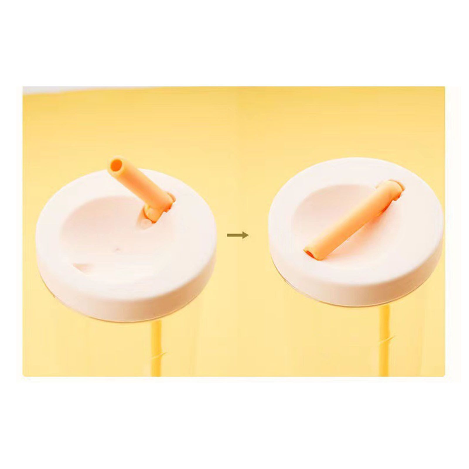 700ml Straw Cup Transparent Plastic Water Bottle with Straw Portable Juice Cup view 14