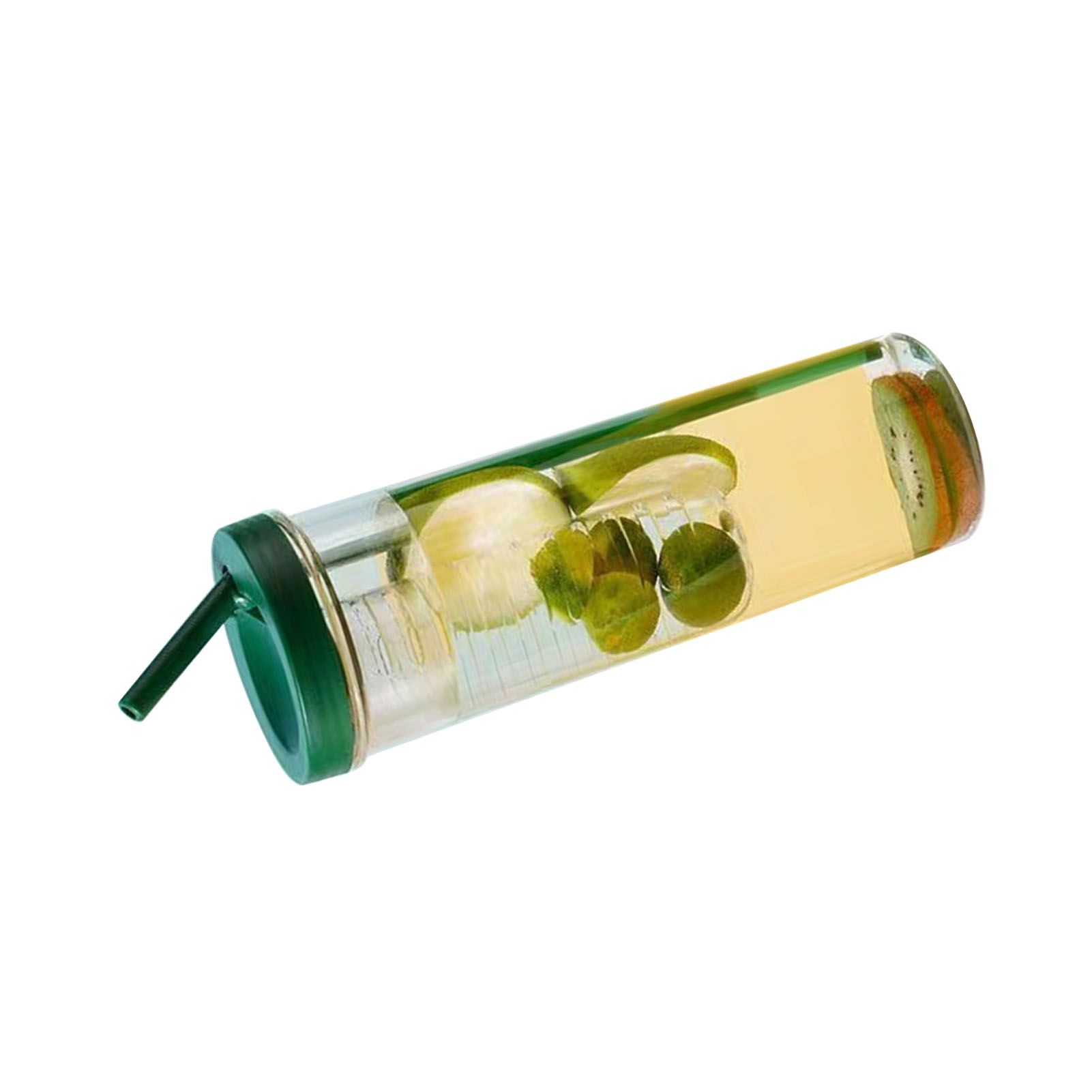 700ml Straw Cup Transparent Plastic Water Bottle with Straw Portable Juice Cup view 2