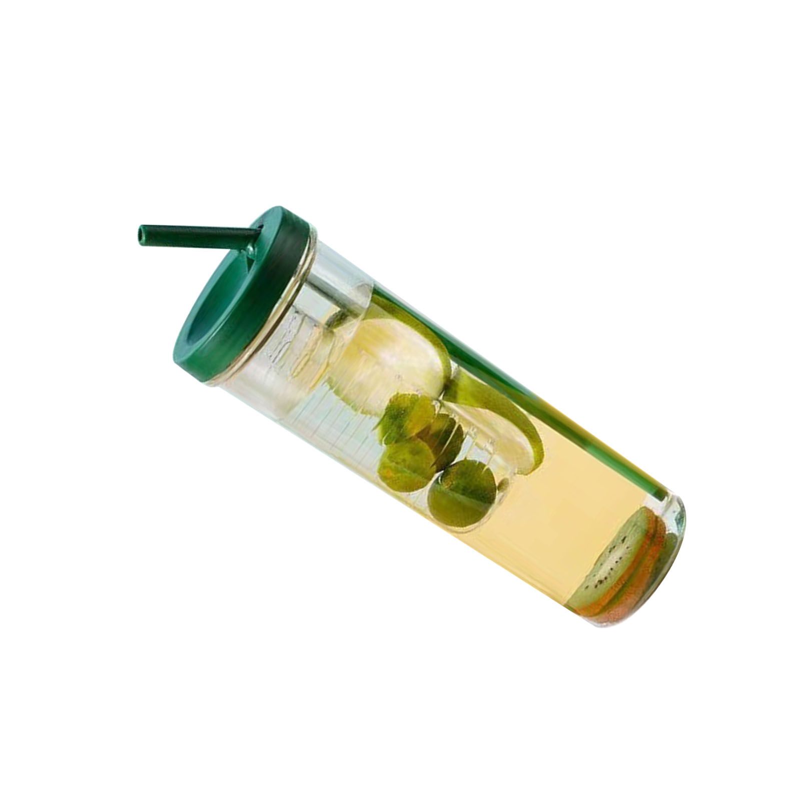 700ml Straw Cup Transparent Plastic Water Bottle with Straw Portable Juice Cup view 3