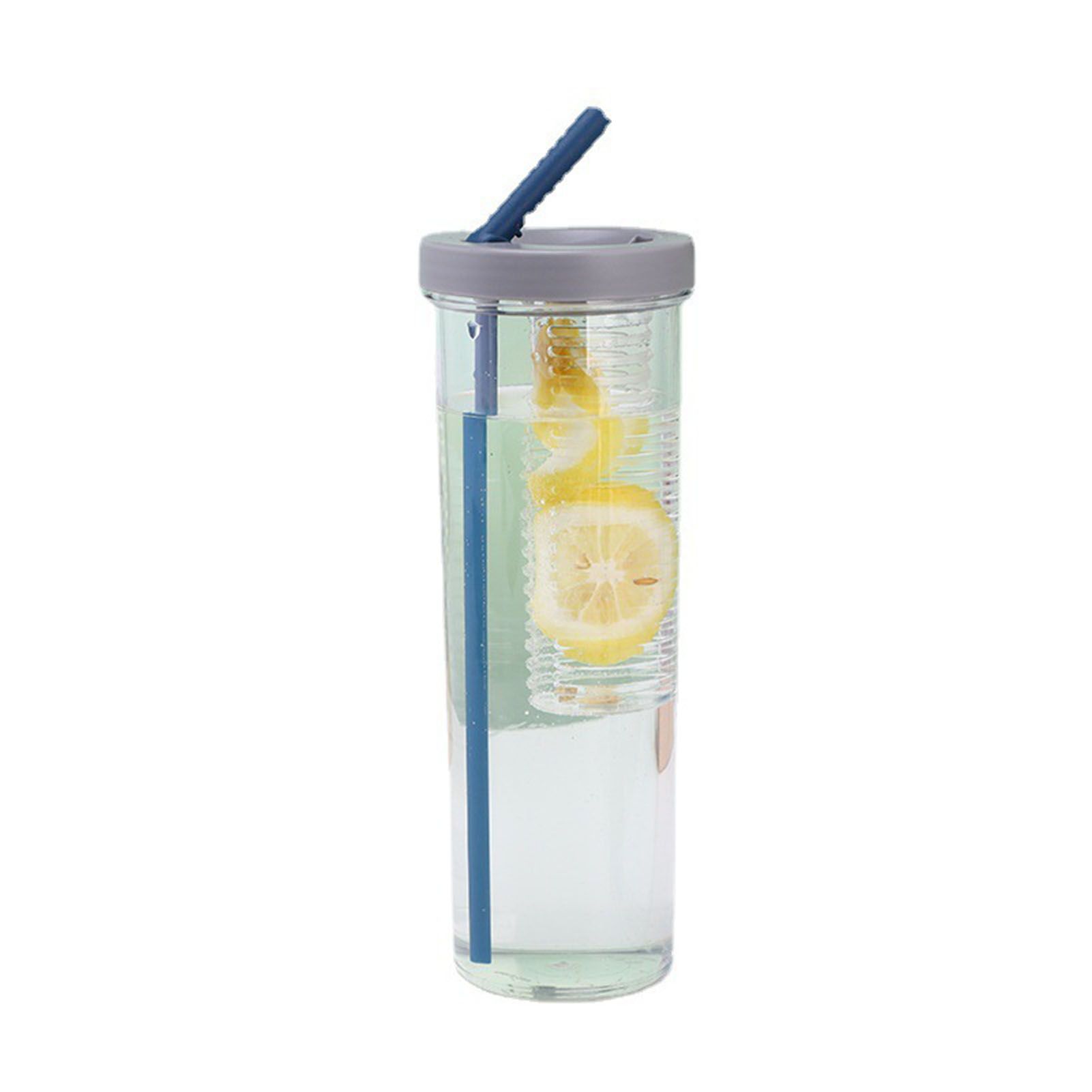 700ml Straw Cup Transparent Plastic Water Bottle with Straw Portable Juice Cup view 2
