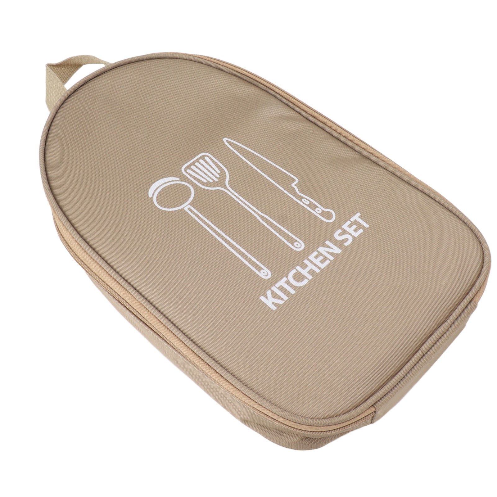 Camping Travel Cooking Utensils Bag Travel Cookware Pouch Bag with Handle for view 3