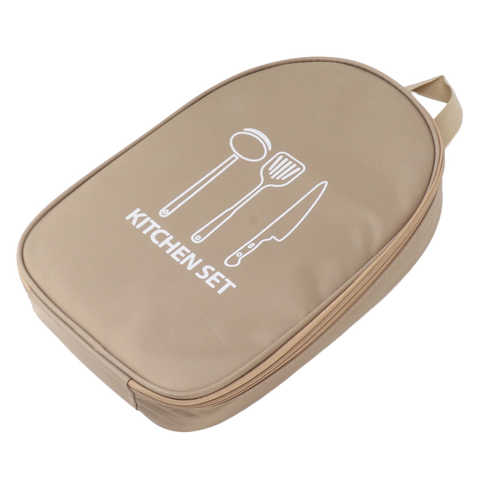 Camping Travel Cooking Utensils Bag Travel Cookware Pouch Bag with Handle for view 4