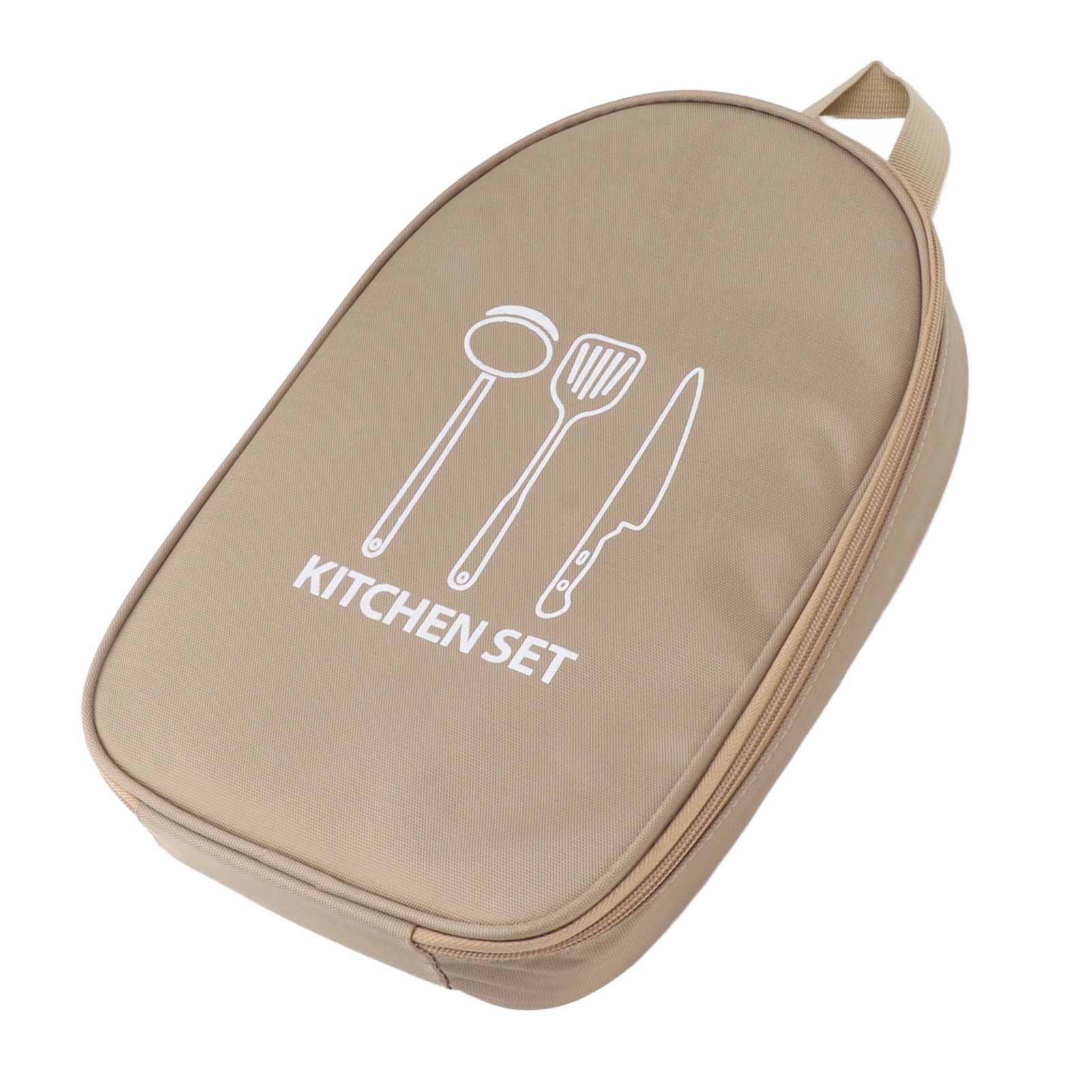 Camping Travel Cooking Utensils Bag Travel Cookware Pouch Bag with Handle for view 7