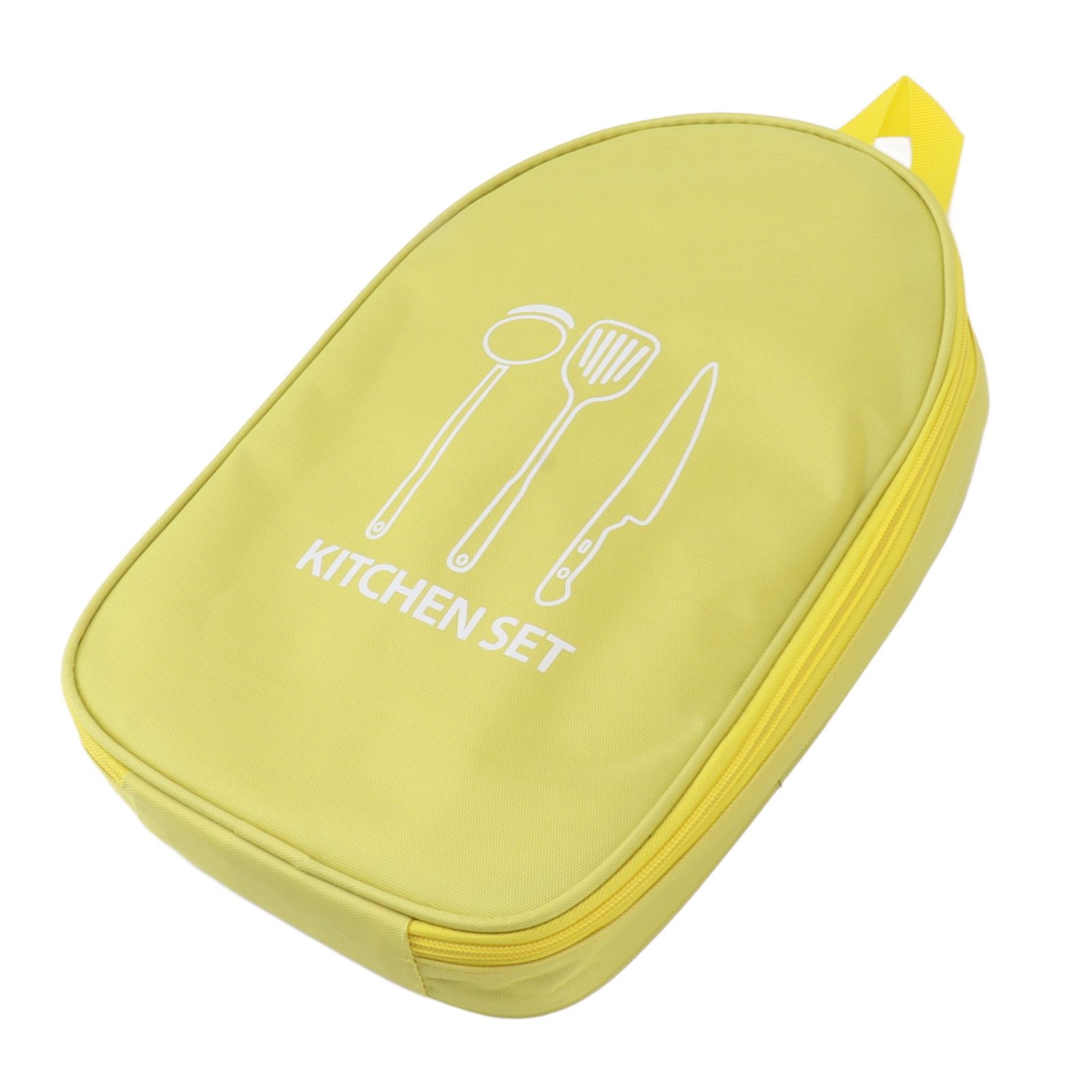 Camping Travel Cooking Utensils Bag Travel Cookware Pouch Bag with Handle for view 7