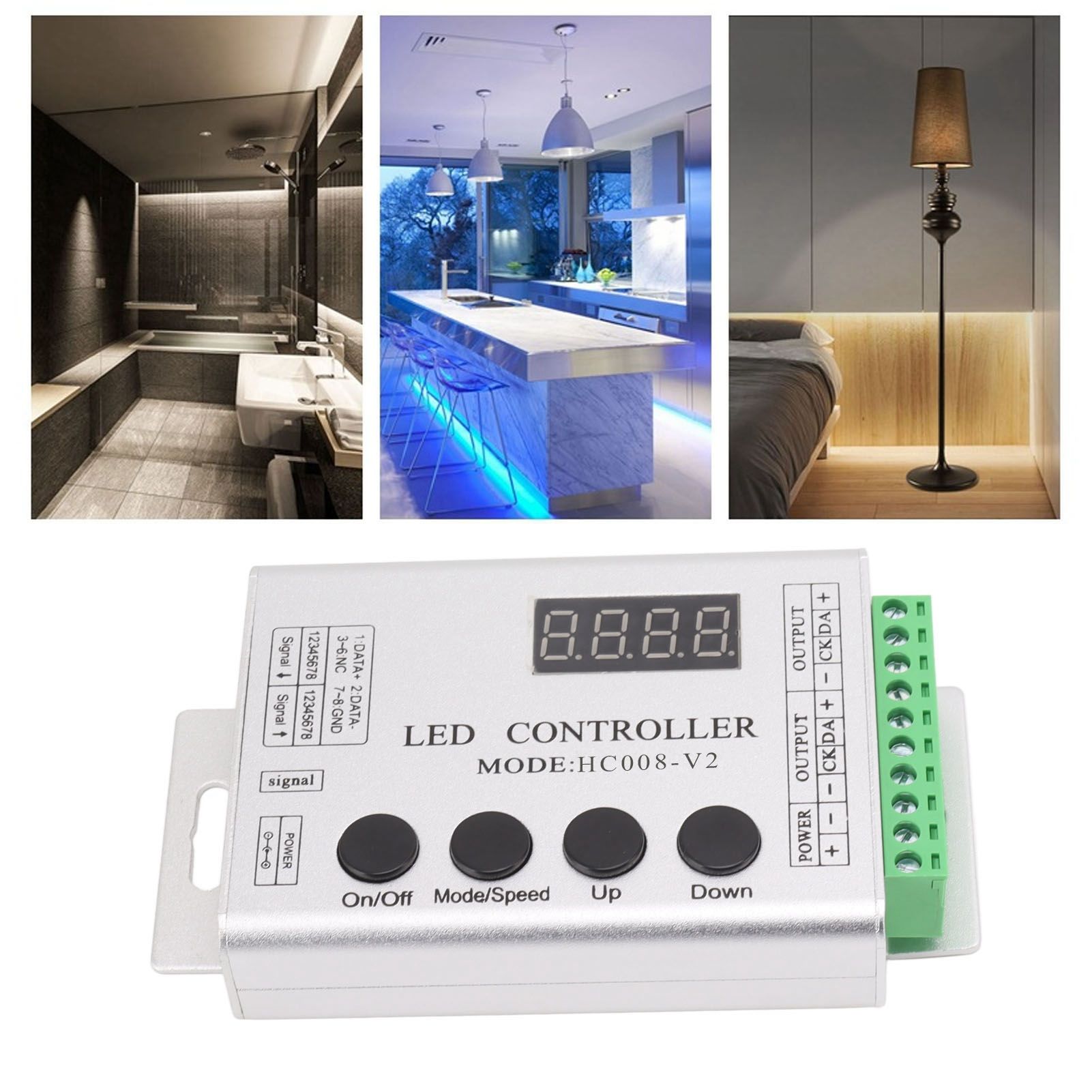 LED RGB Controller SPI Signal Light Strip Controller for 6803 1903 WS2811 view 11