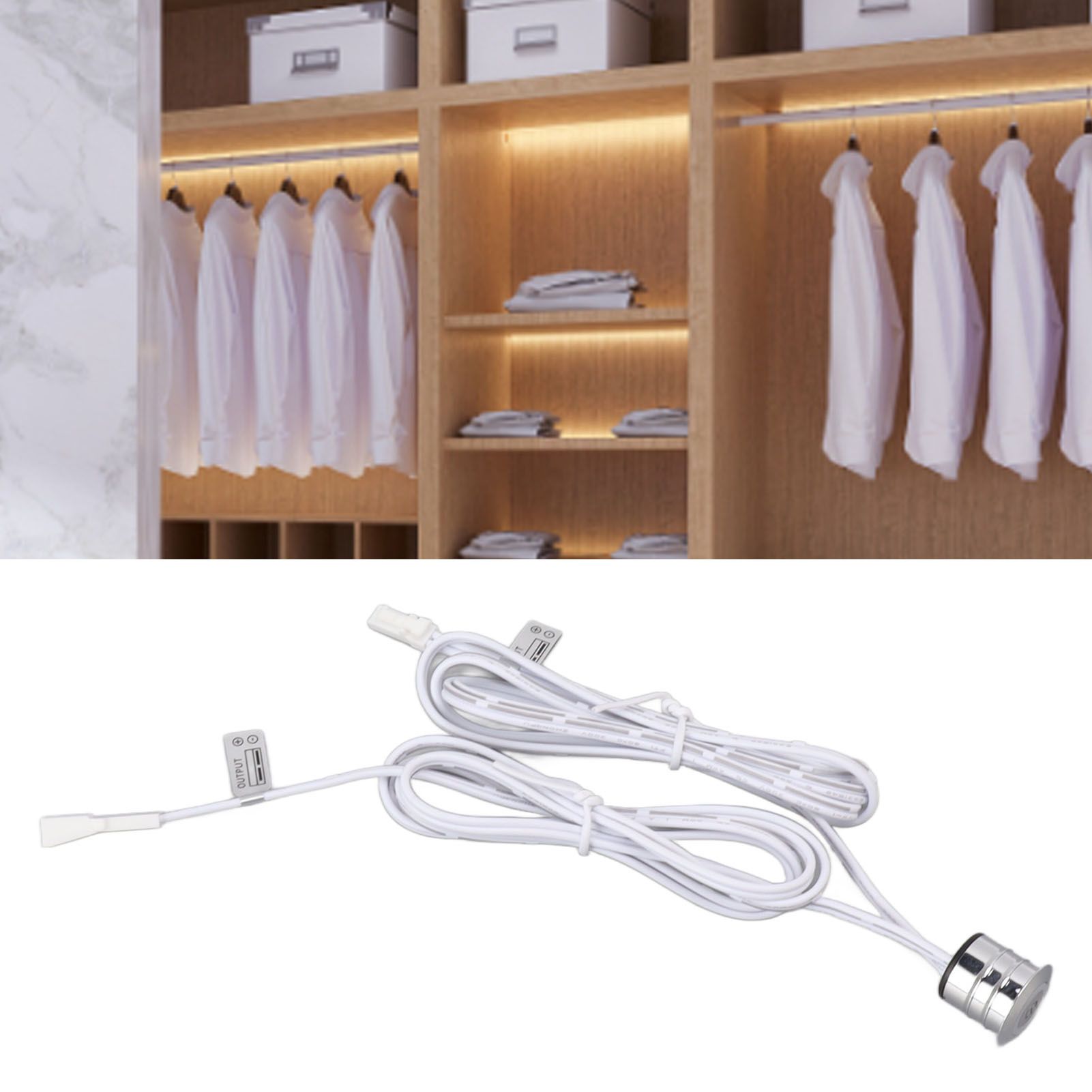 Blue LED Touch Switch Embedded Installation Heat Dissipation Touch Switch for view 11