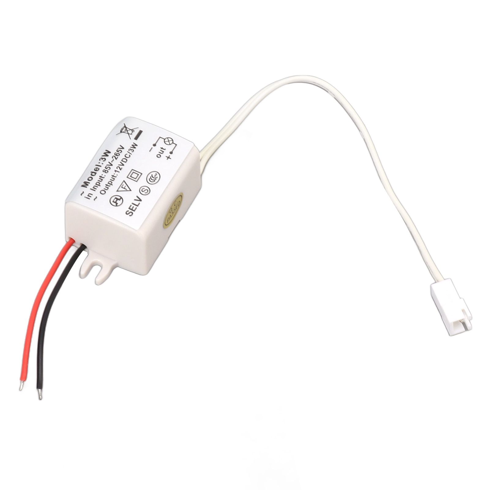 LED Drive Power Adapter DC12V 3W Compact Over Voltage Protection for LED Strip view 2