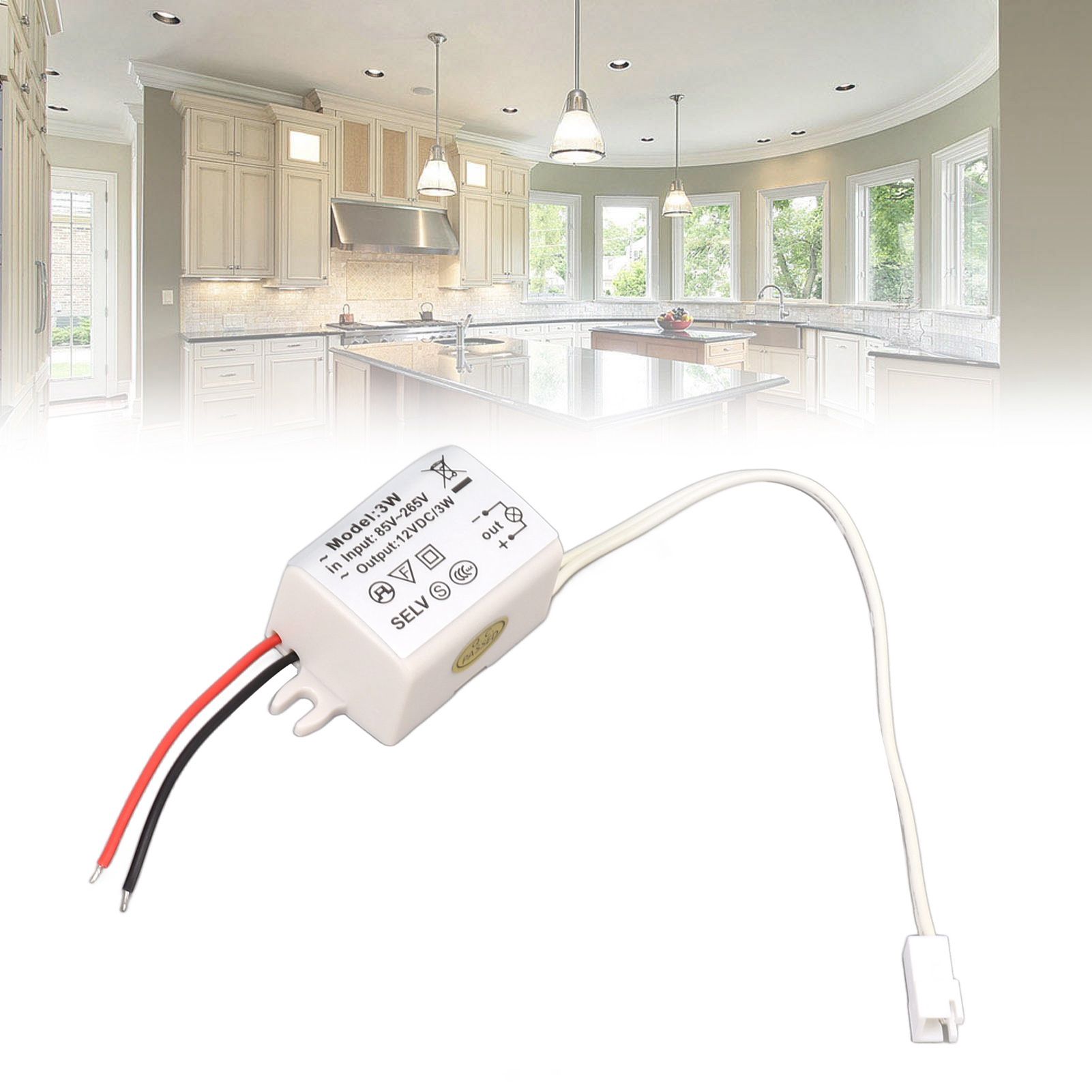 LED Drive Power Adapter DC12V 3W Compact Over Voltage Protection for LED Strip view 11