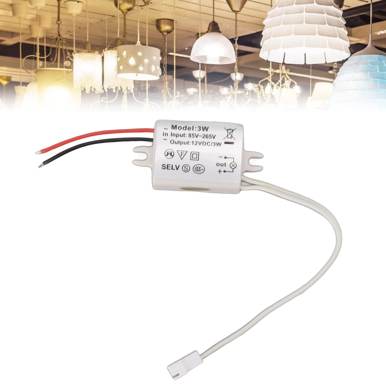 LED Drive Power Adapter DC12V 3W Compact Over Voltage Protection for LED Strip view 12