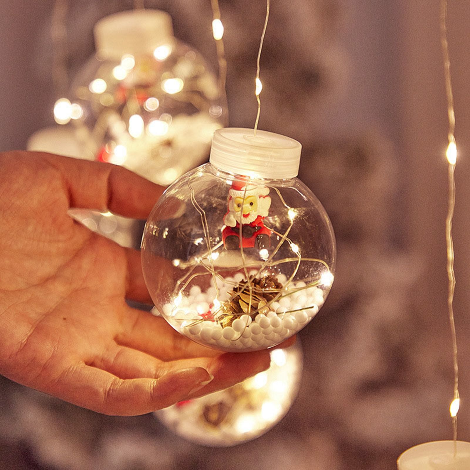 Globe String Lights Santa Style Powered Safe PVC Christmas String Lights for view 7