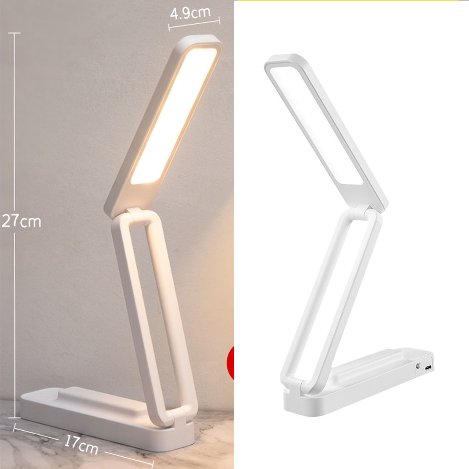 Desk Lamp Foldable Portable 3 Color Temperature Touch Dimming Function Remote view 10