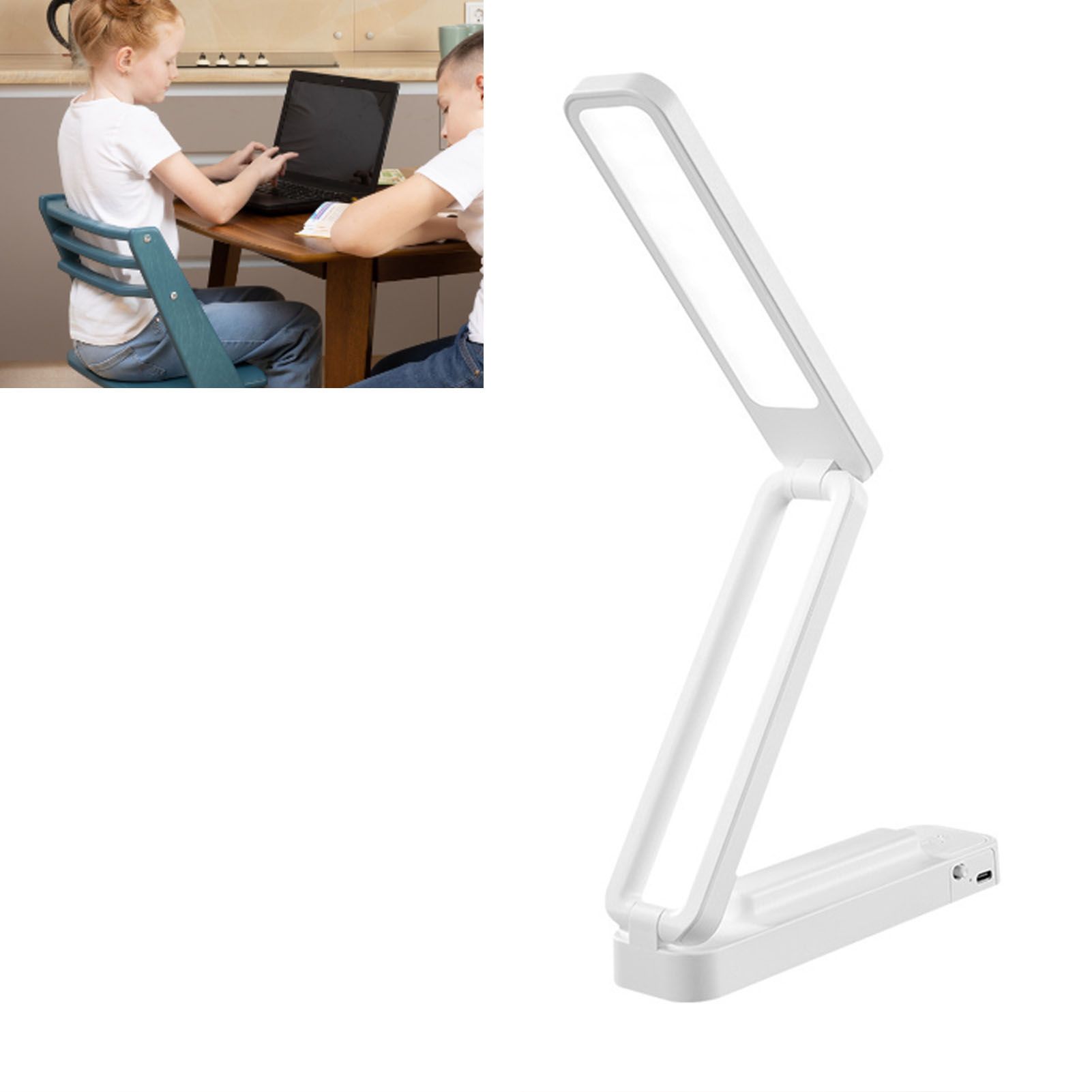 Desk Lamp Foldable Portable 3 Color Temperature Touch Dimming Function Remote view 12