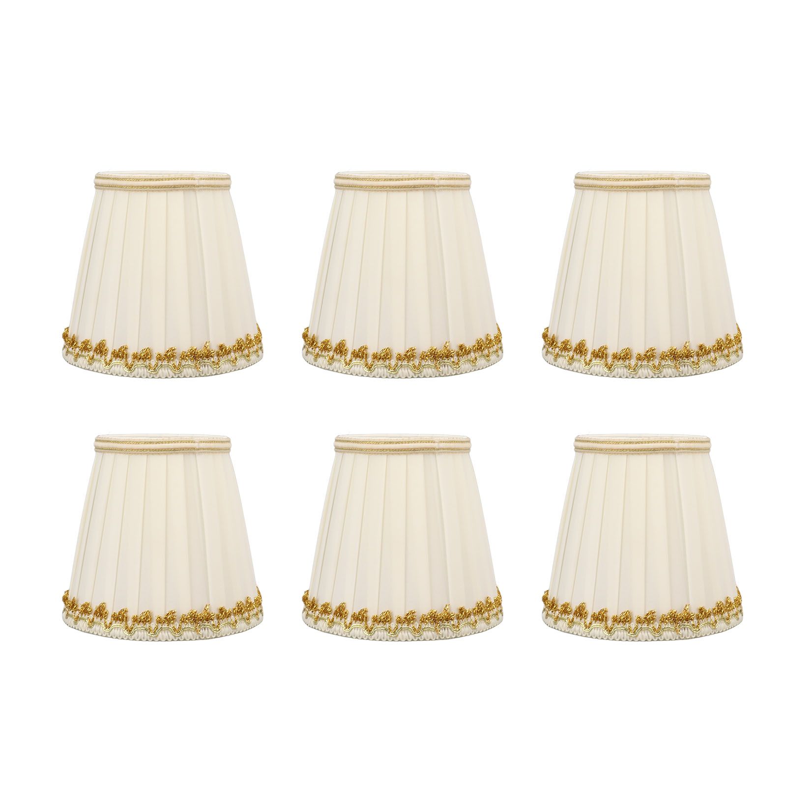 6Pcs Small Lamp Shades Safe Soft Easy Installation Modern Lightweight Table