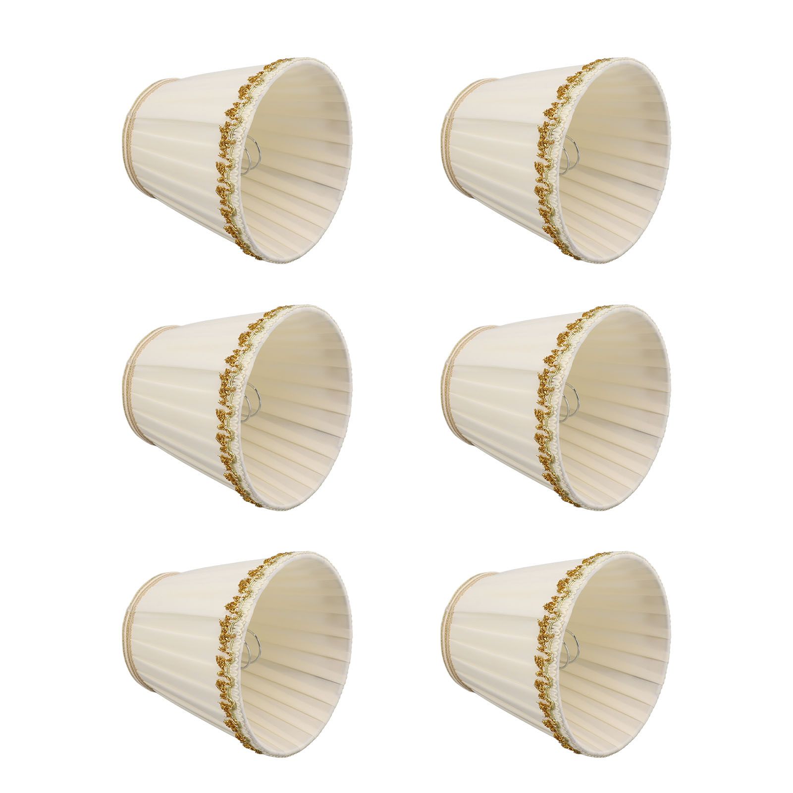 6Pcs Small Lamp Shades Safe Soft Easy Installation Modern Lightweight Table view 2