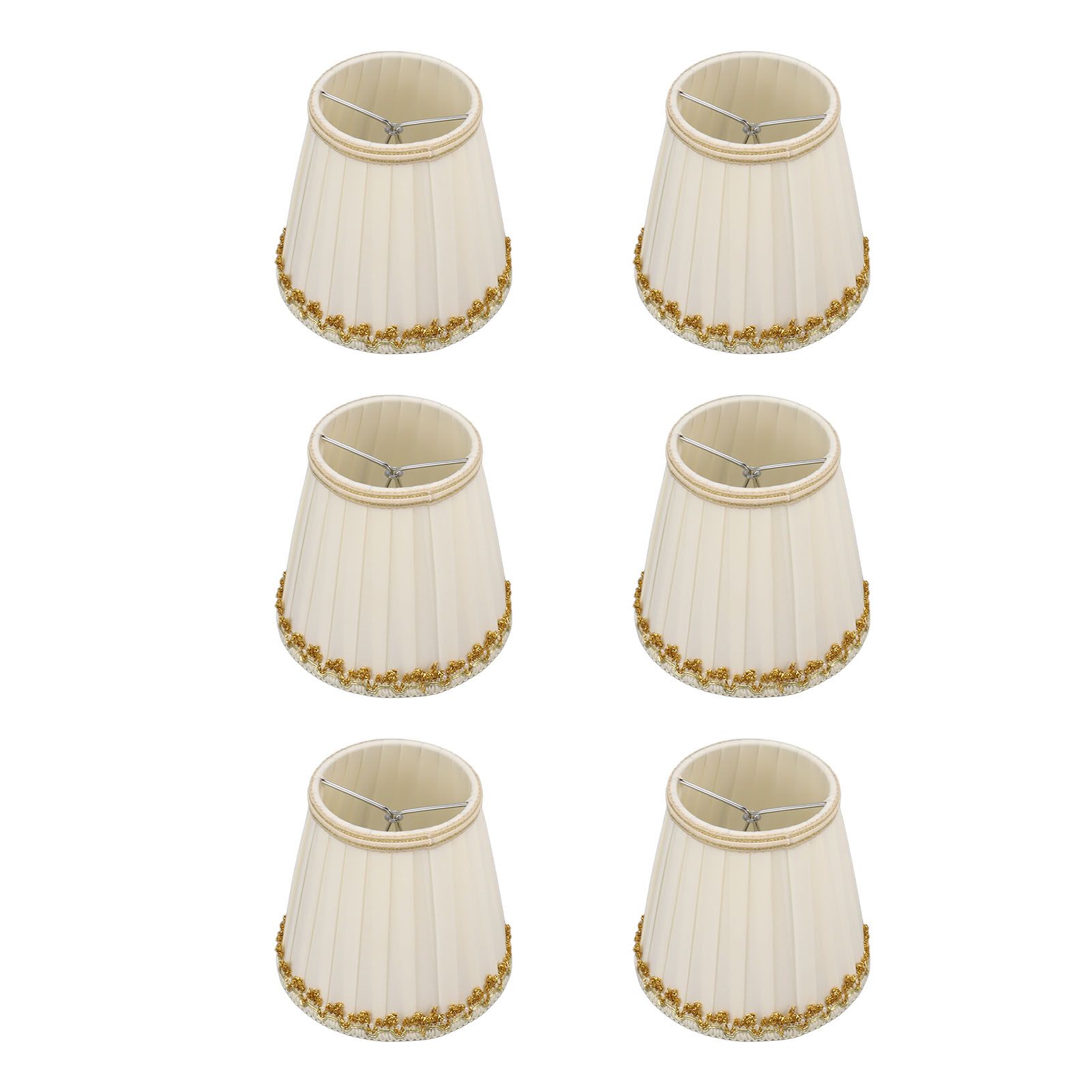 6Pcs Small Lamp Shades Safe Soft Easy Installation Modern Lightweight Table view 4