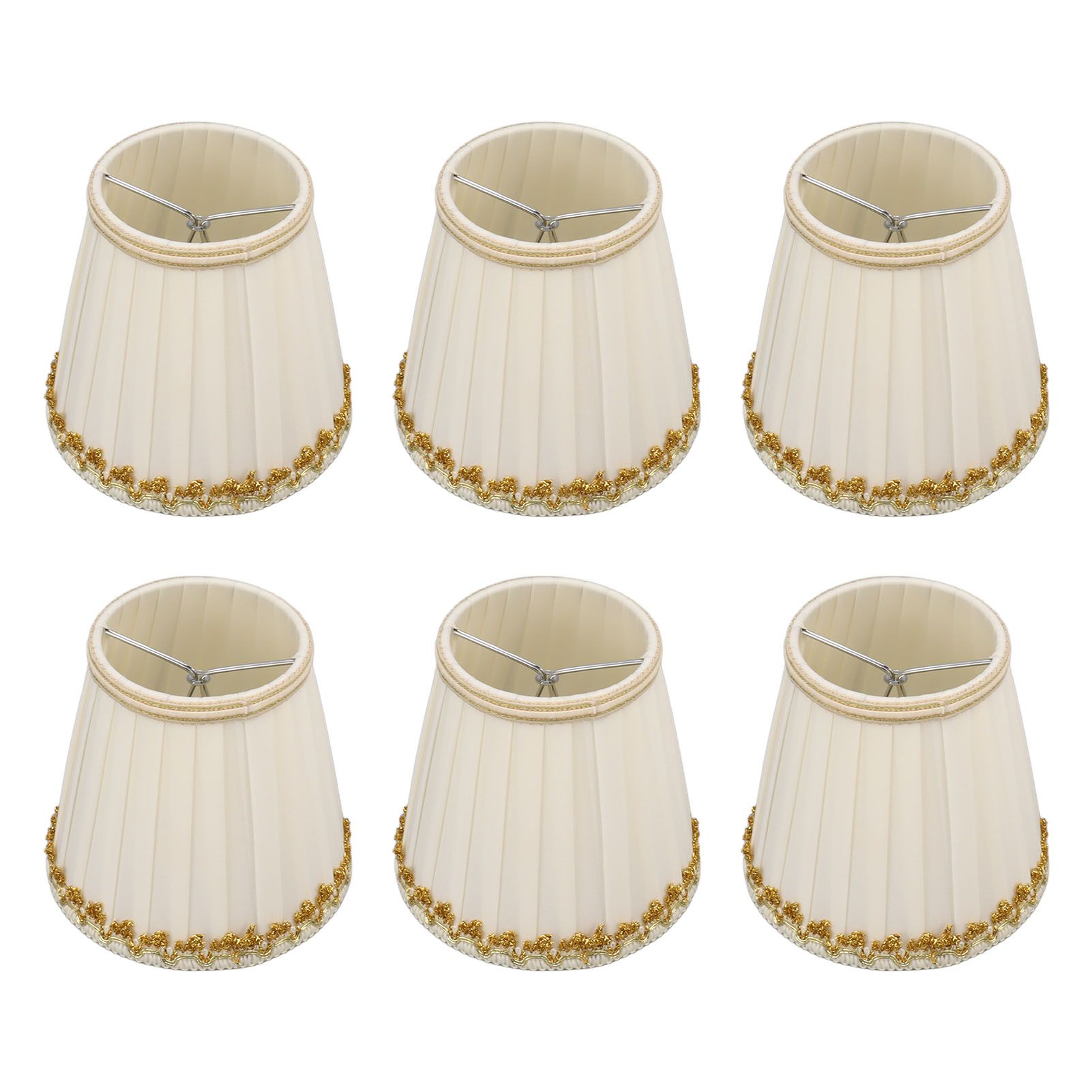 6Pcs Small Lamp Shades Safe Soft Easy Installation Modern Lightweight Table view 5