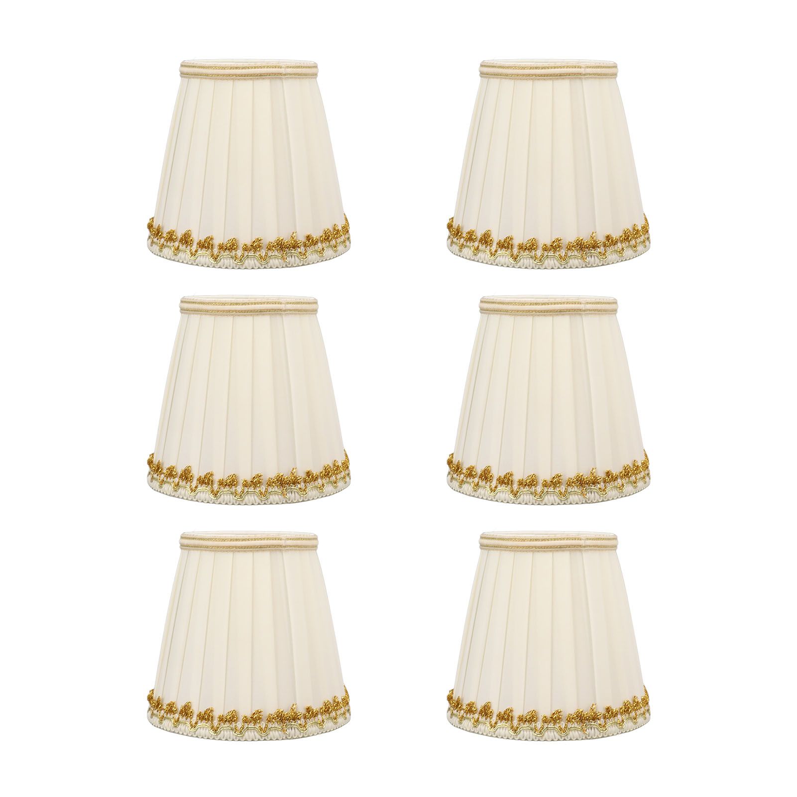 6Pcs Small Lamp Shades Safe Soft Easy Installation Modern Lightweight Table view 6