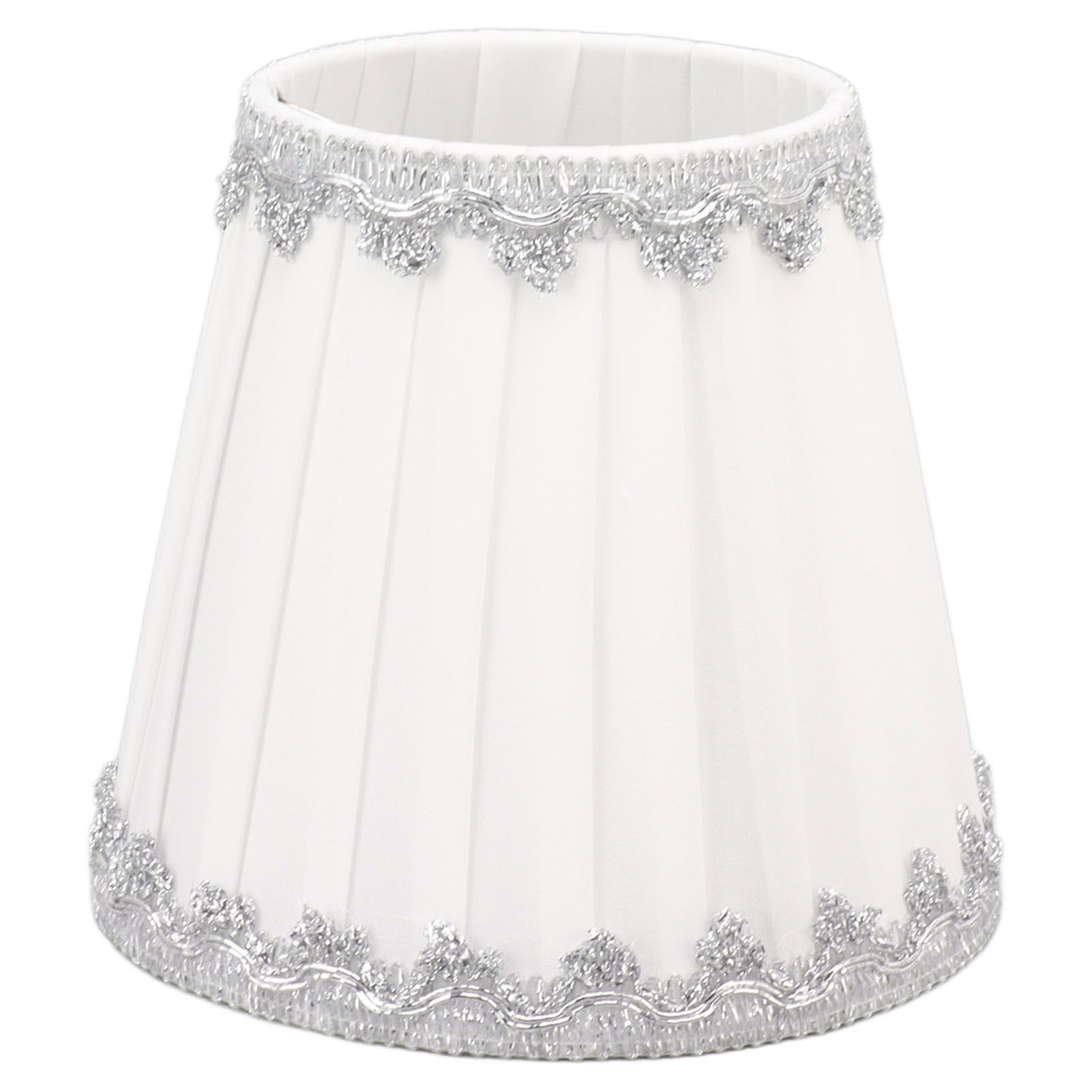 6Pcs Cloth Lampshade Modern Simple Candle Chandelier Light Shade Table view 2
