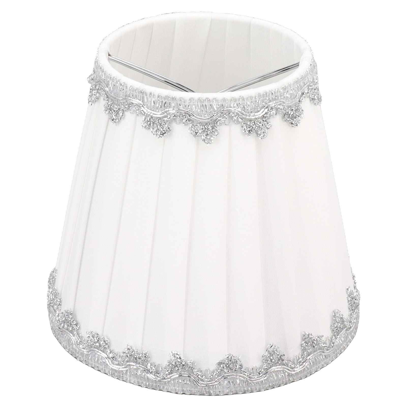 6Pcs Cloth Lampshade Modern Simple Candle Chandelier Light Shade Table view 3