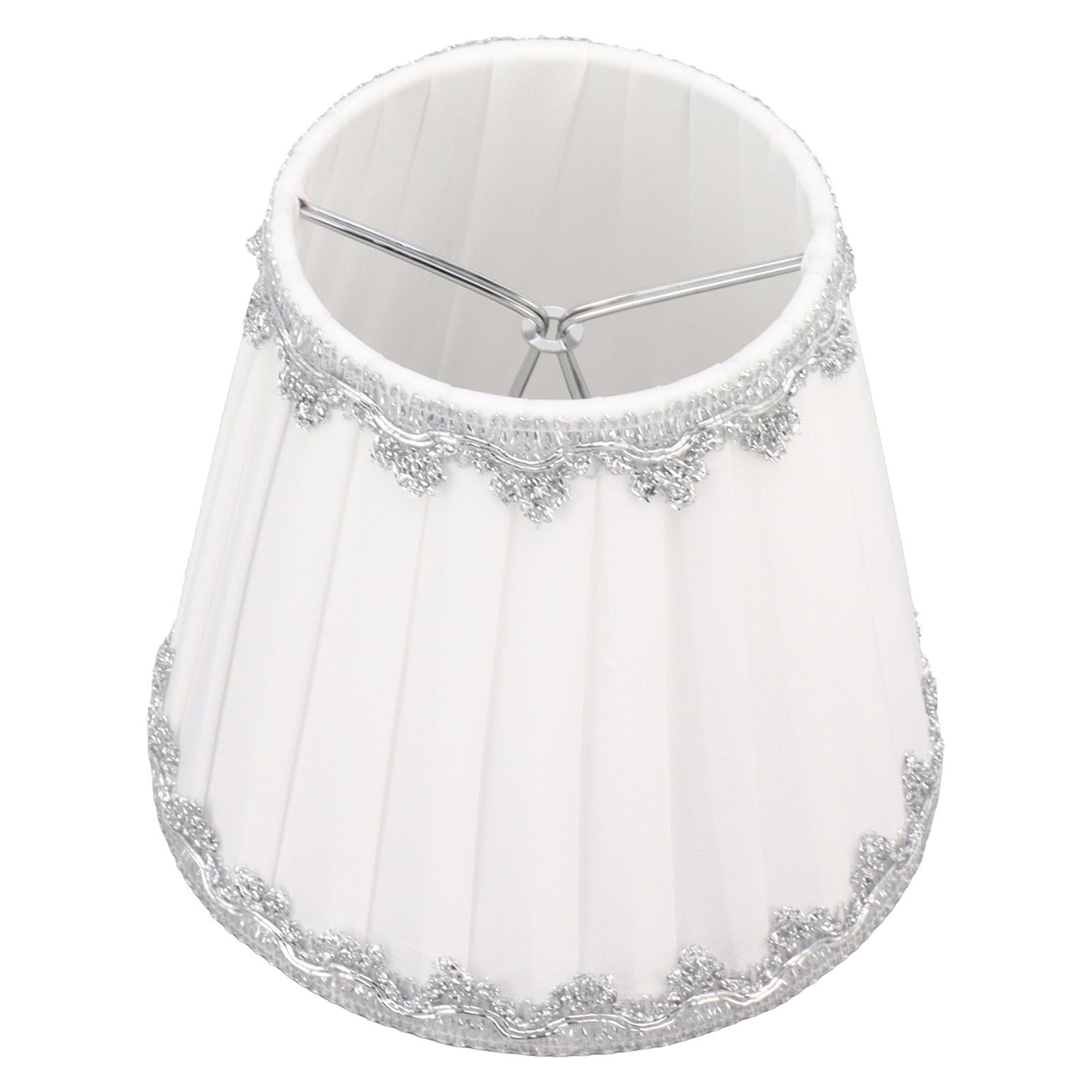 6Pcs Cloth Lampshade Modern Simple Candle Chandelier Light Shade Table view 4
