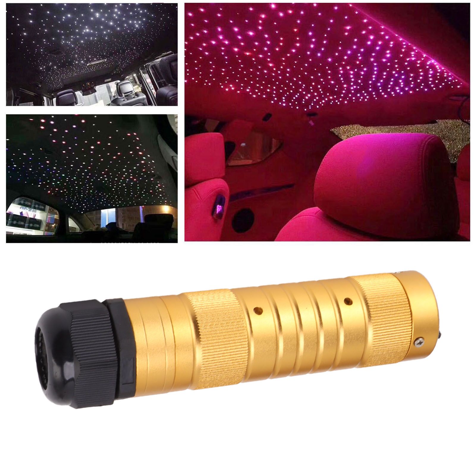 7W Fiber Optic Lights Kit Shooting Star Light Bluetooth LED RGBW Star Ceiling view 11
