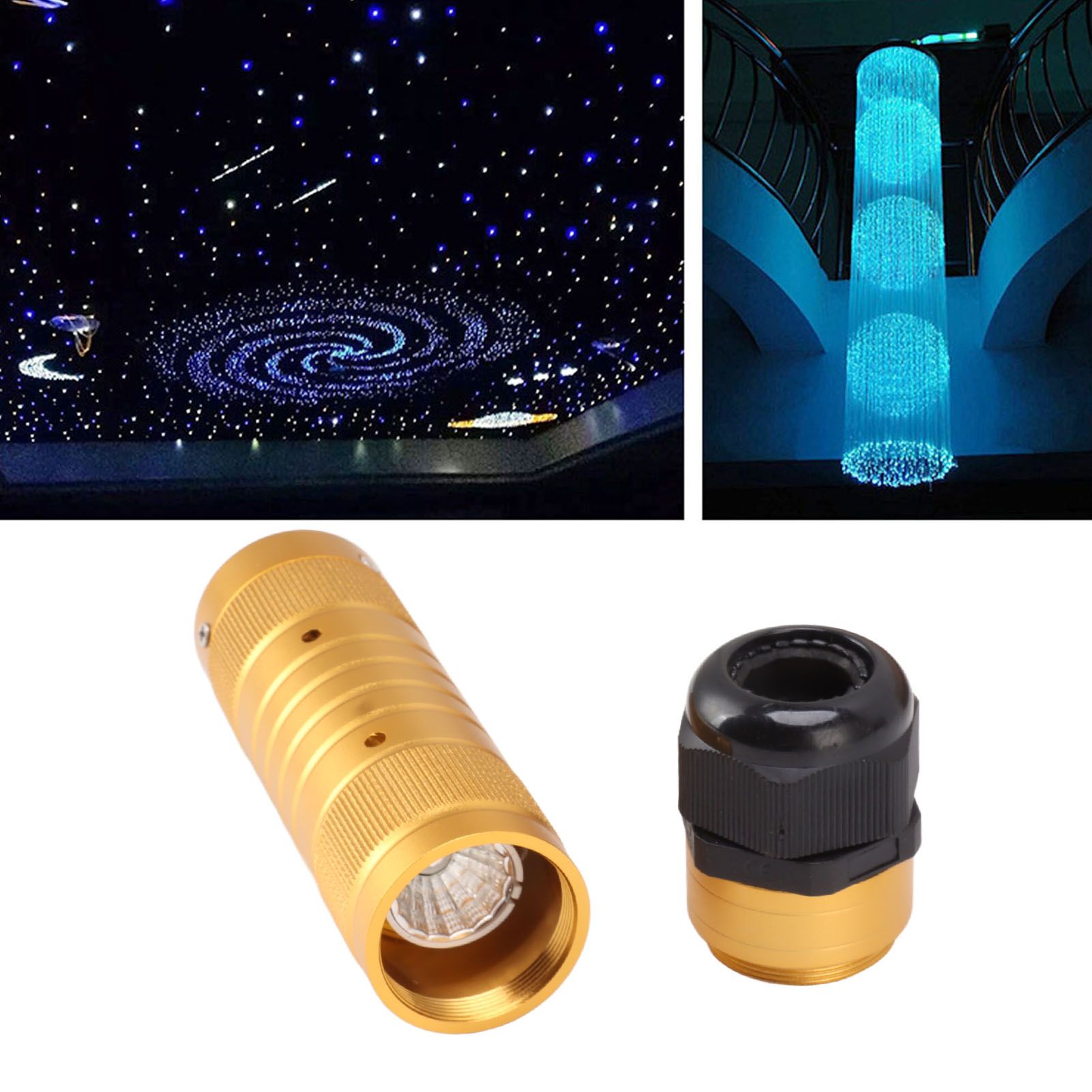 7W Fiber Optic Lights Kit Shooting Star Light Bluetooth LED RGBW Star Ceiling view 12