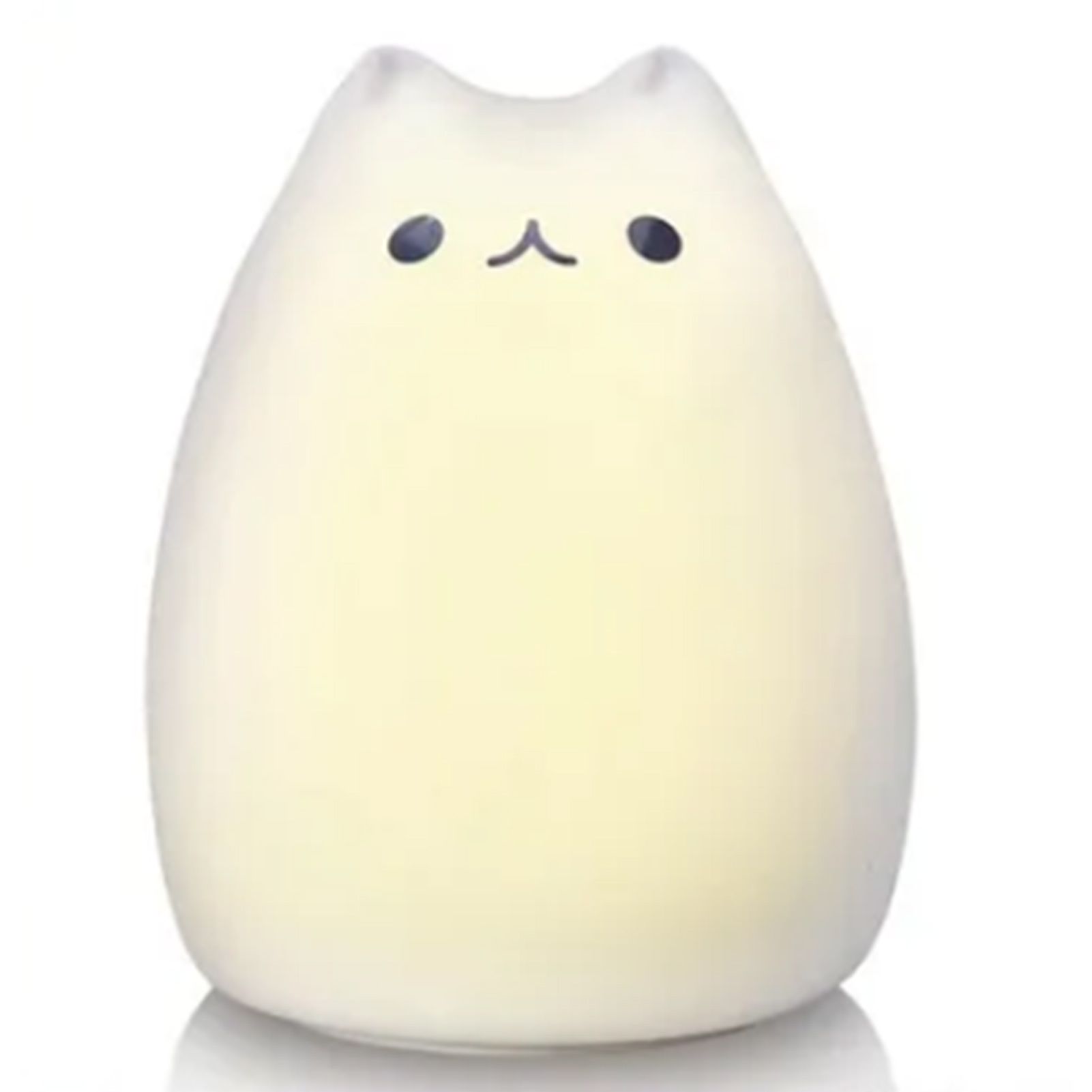 Cute Cat Night Light for Kids 7 Color LED Tap Nursery Night Light USB view 8