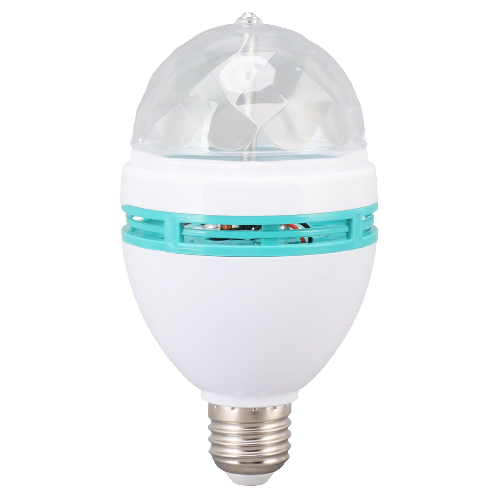 Dancing Light Bulb E26 Base RGB Auto Changing Safe Stable ABS PC Rotating
