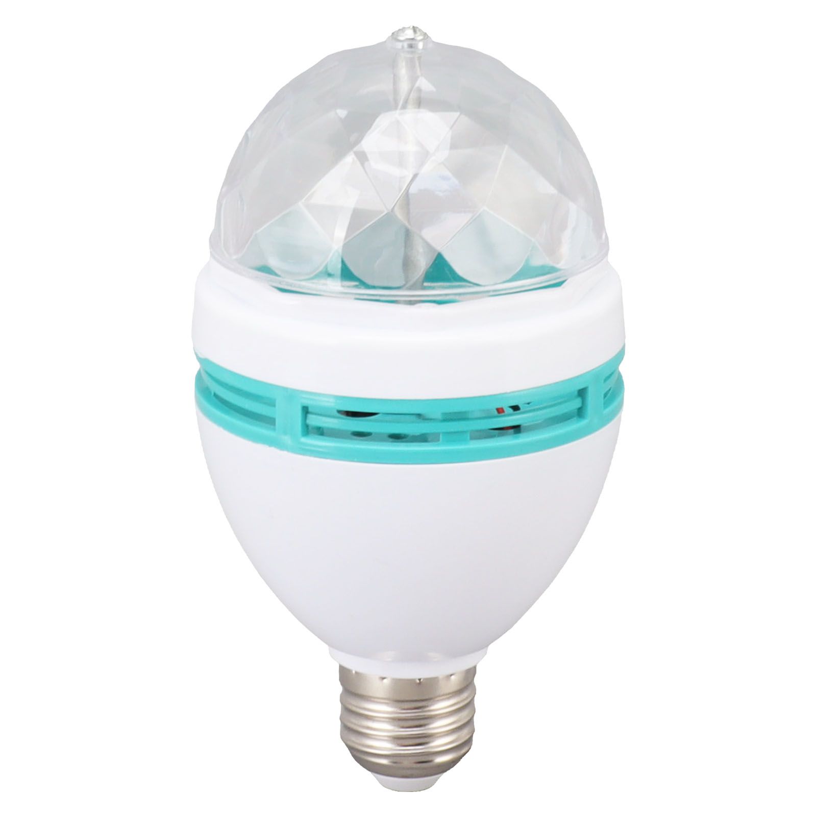 Dancing Light Bulb E26 Base RGB Auto Changing Safe Stable ABS PC Rotating view 2