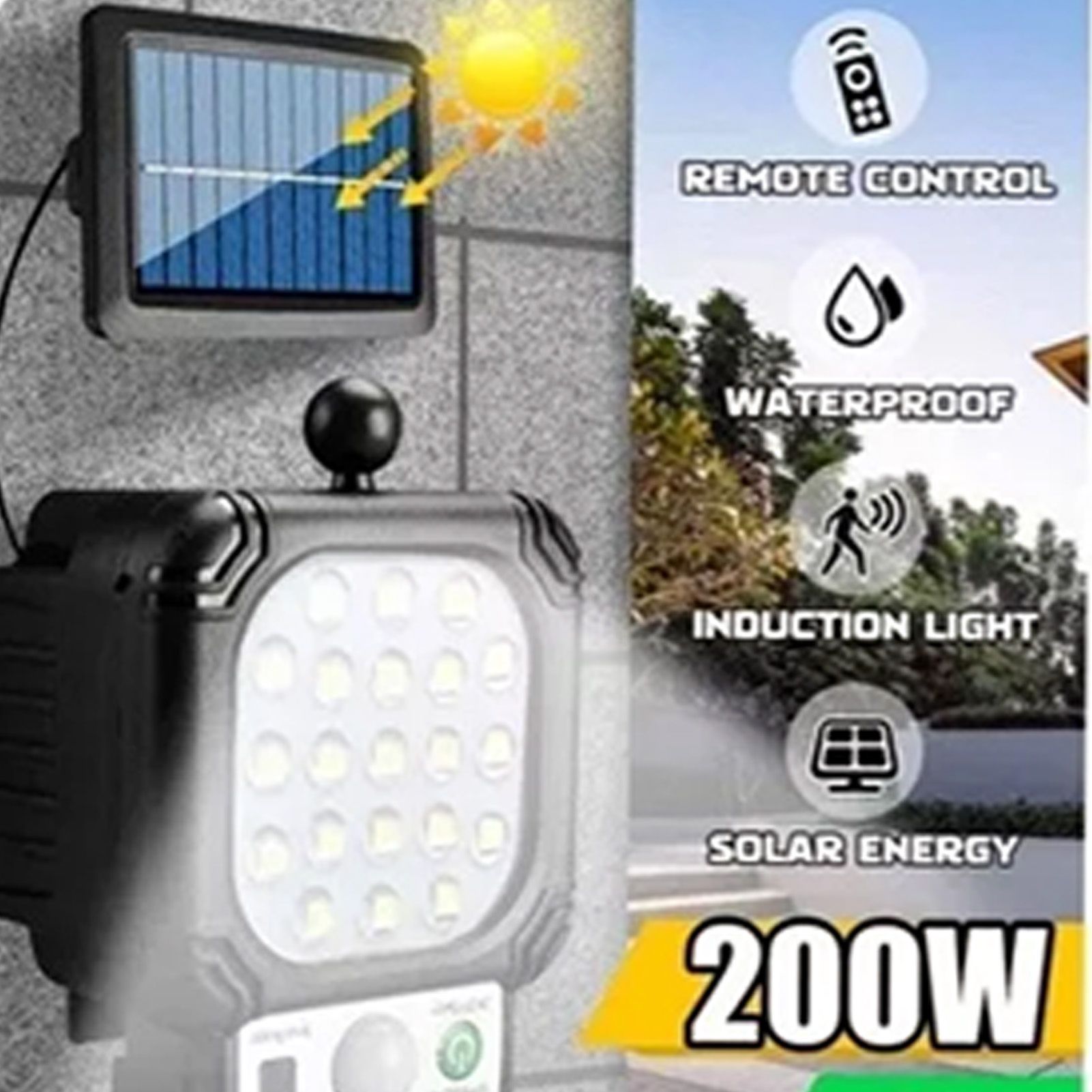 LED Solar Wall Light 21 LED Beads Super Bright IP65 Waterproof Outdoor Solar view 11