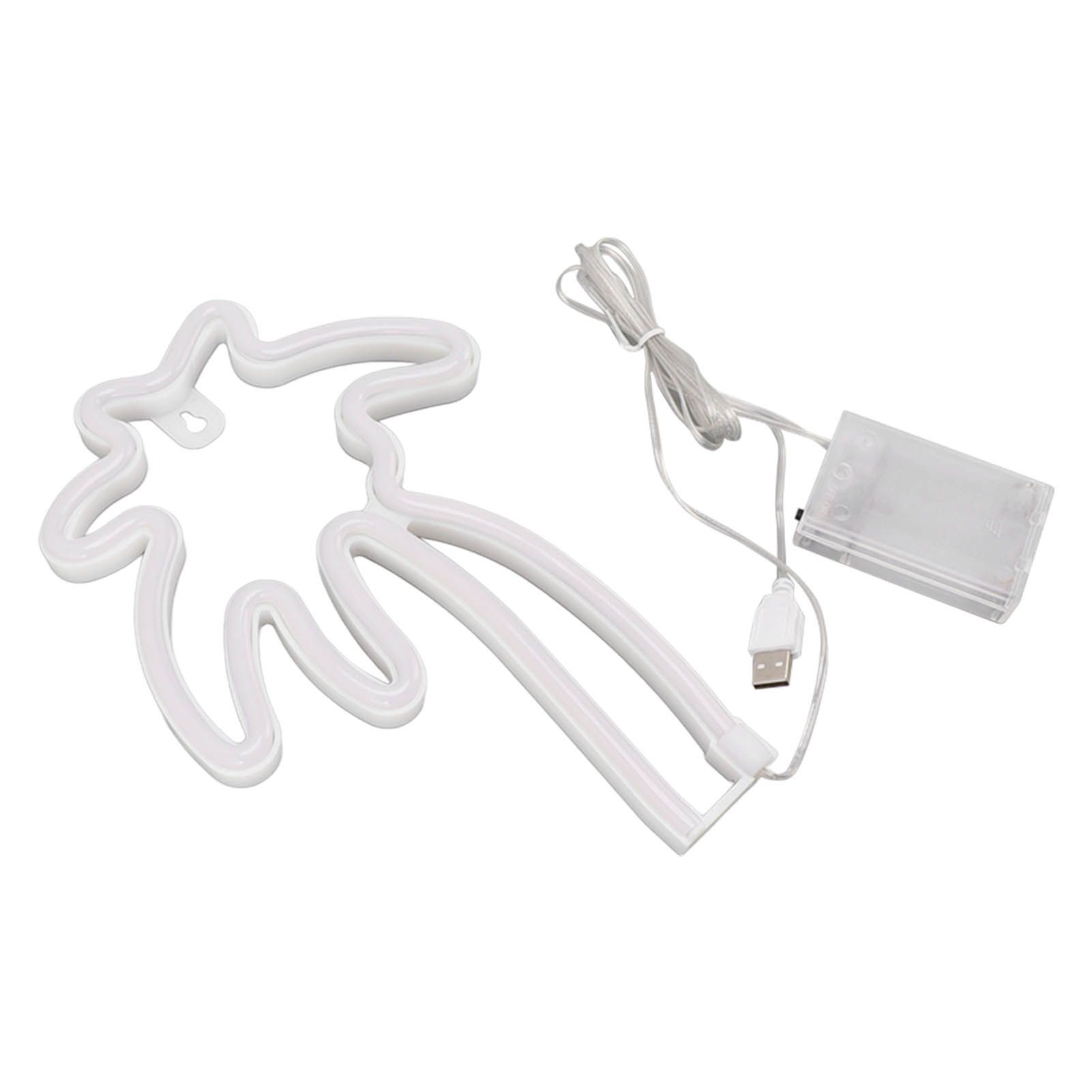 LED Neon Lamp Coconut Tree Wall Decorative Lamp USB Powered Night Light for view 3