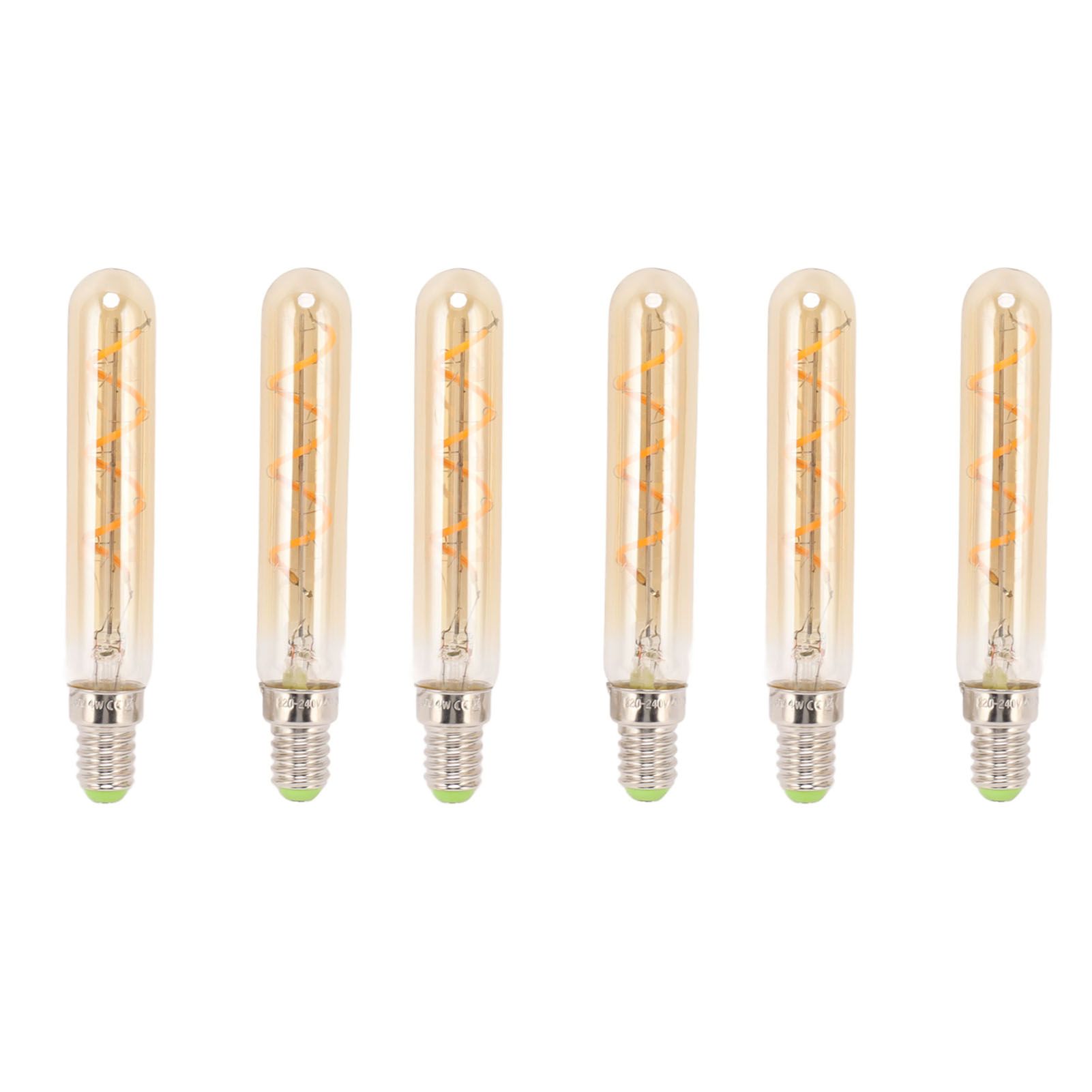 2 PCS E14 LED Light Bulb 3w Golden Tubular Bulb for Pendant Wall Scones Tube