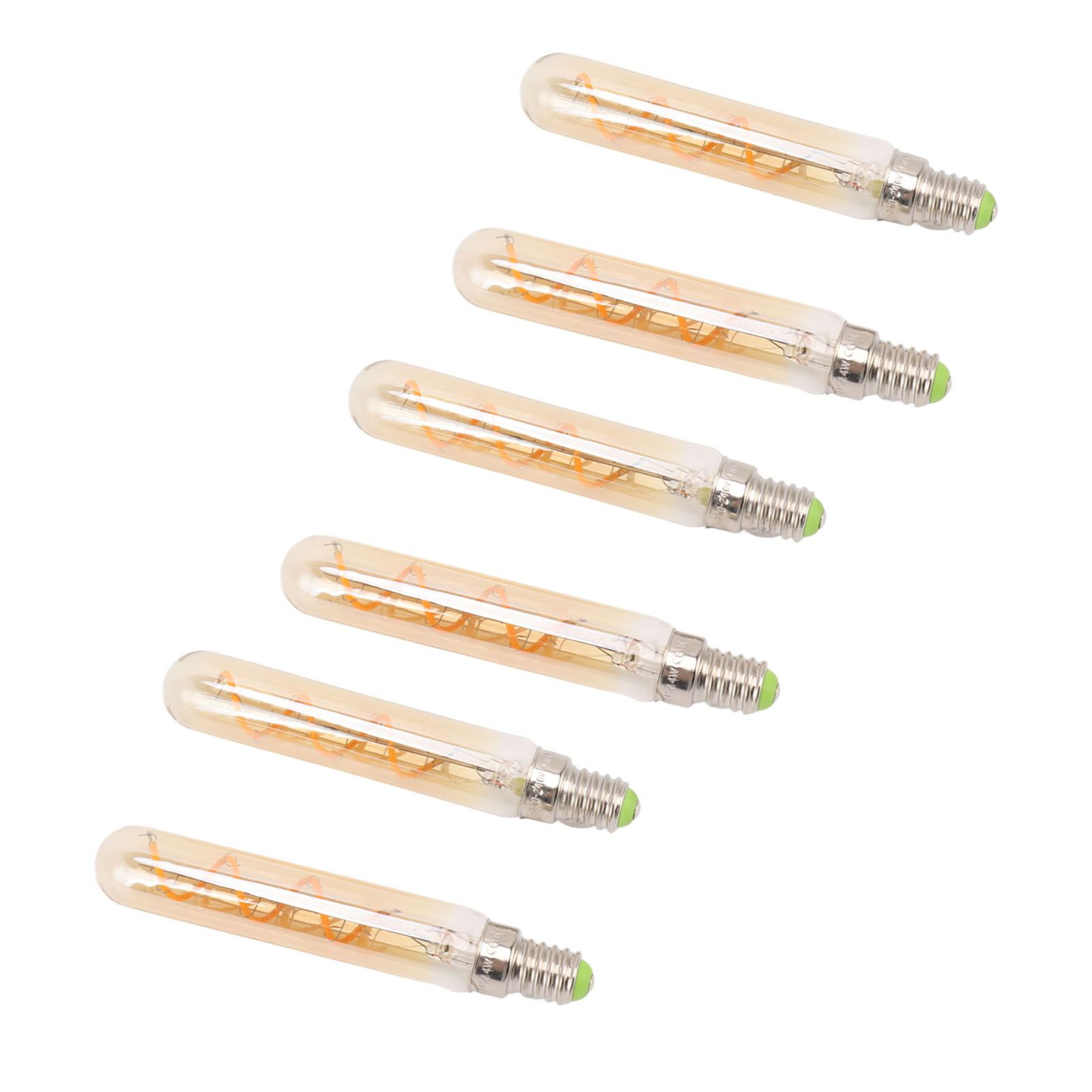 2 PCS E14 LED Light Bulb 3w Golden Tubular Bulb for Pendant Wall Scones Tube view 3
