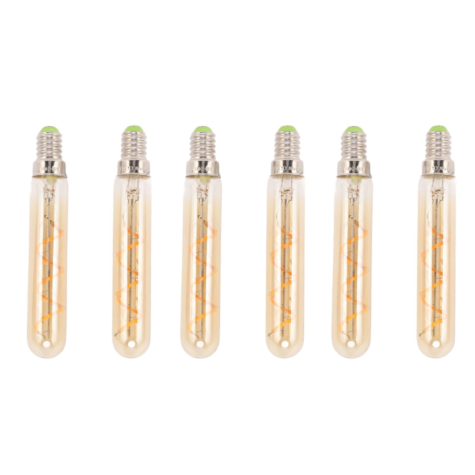 2 PCS E14 LED Light Bulb 3w Golden Tubular Bulb for Pendant Wall Scones Tube view 6
