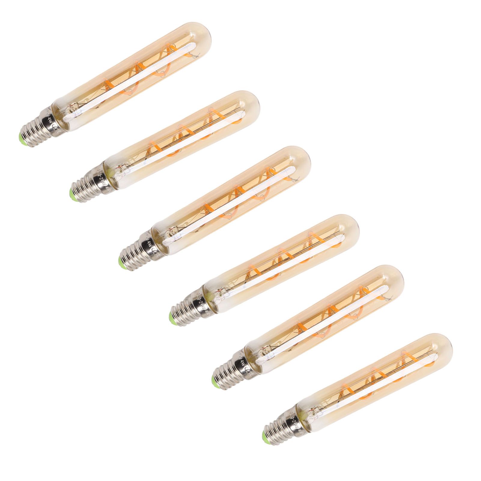 2 PCS E14 LED Light Bulb 3w Golden Tubular Bulb for Pendant Wall Scones Tube view 7