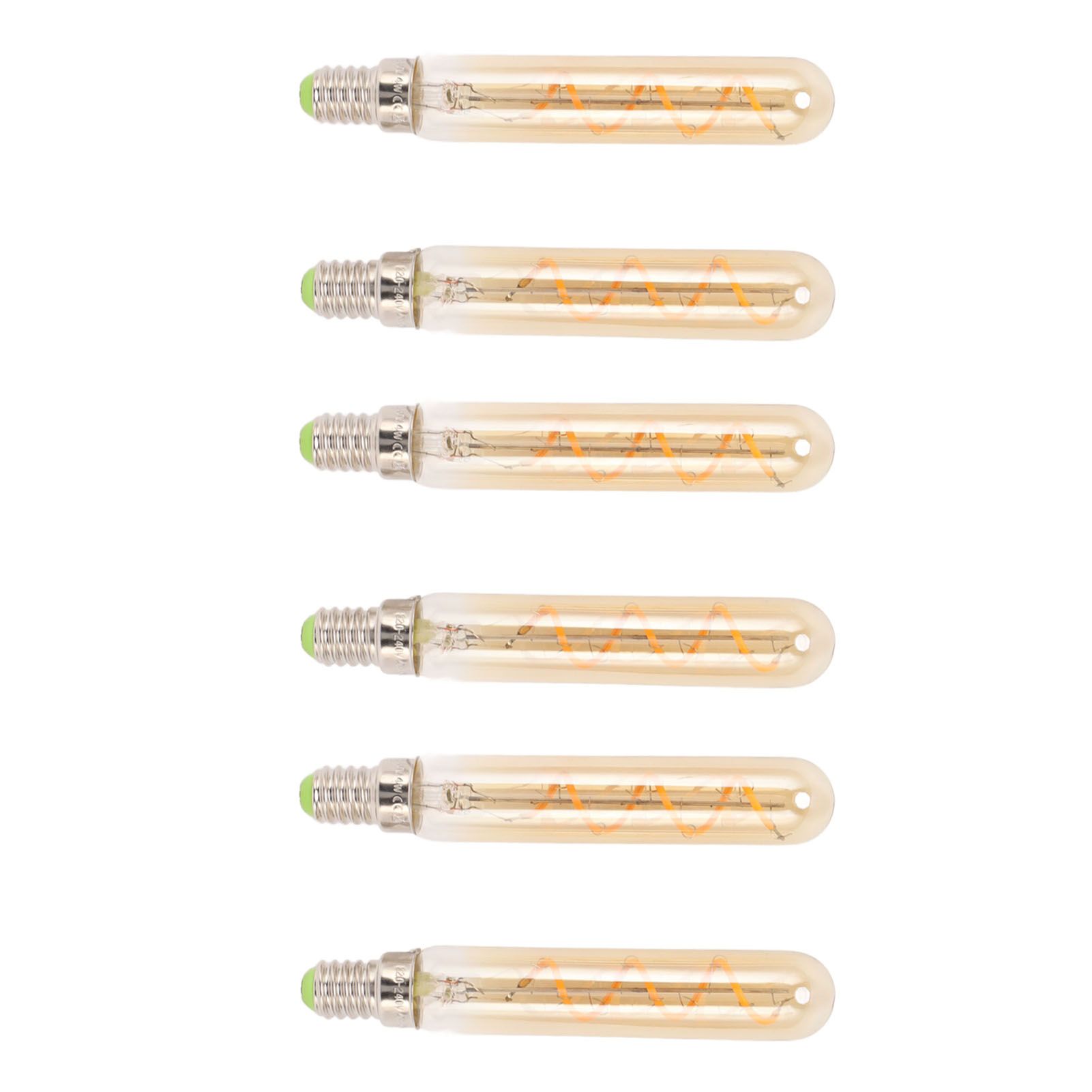 2 PCS E14 LED Light Bulb 3w Golden Tubular Bulb for Pendant Wall Scones Tube view 8