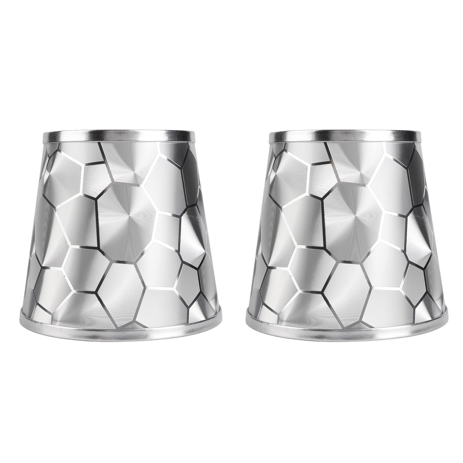 2Pcs Dustproo E14 Bulb Lamp Holder Lampshade Modern Simple Style Table Lamp Shade