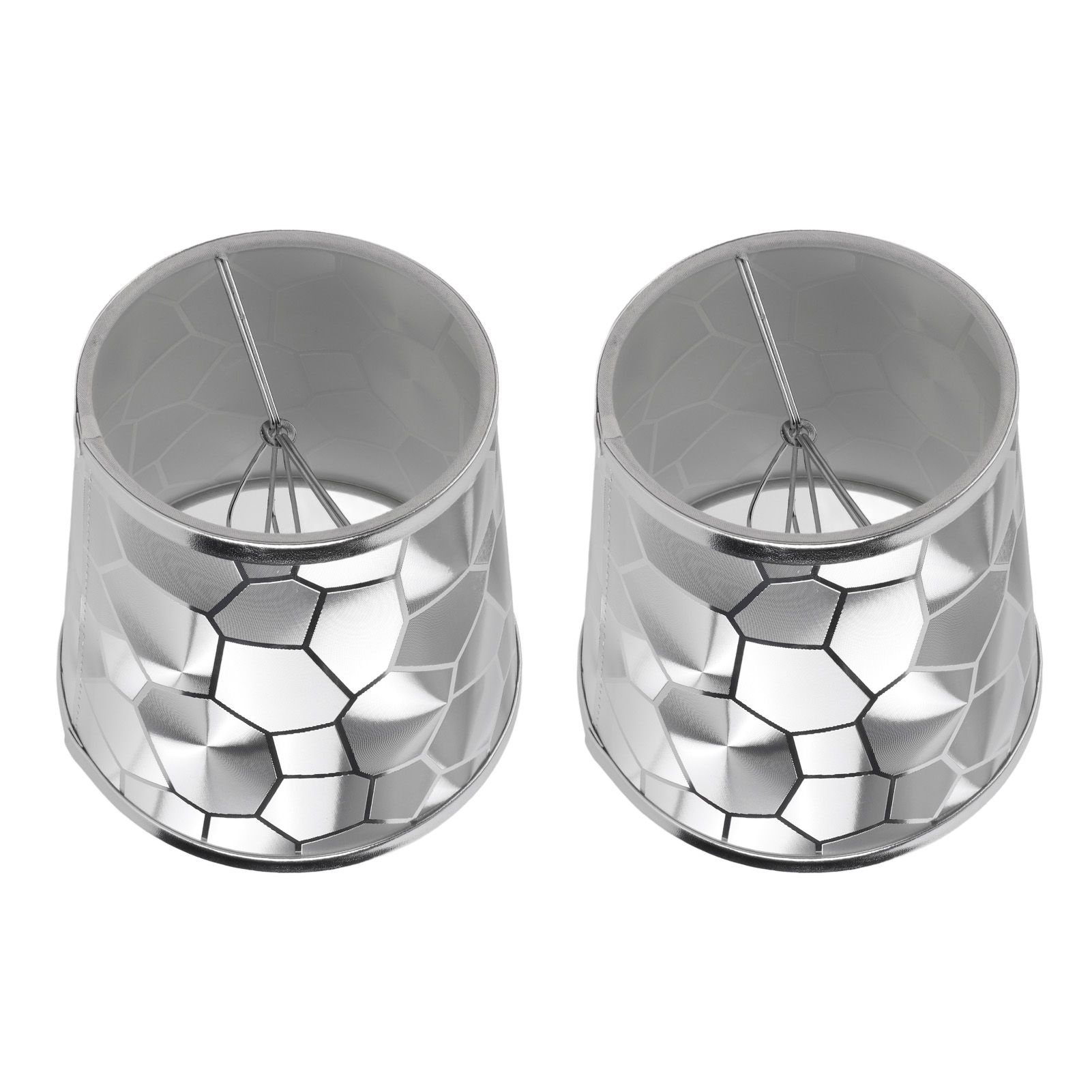 2Pcs Dustproo E14 Bulb Lamp Holder Lampshade Modern Simple Style Table Lamp Shade view 2