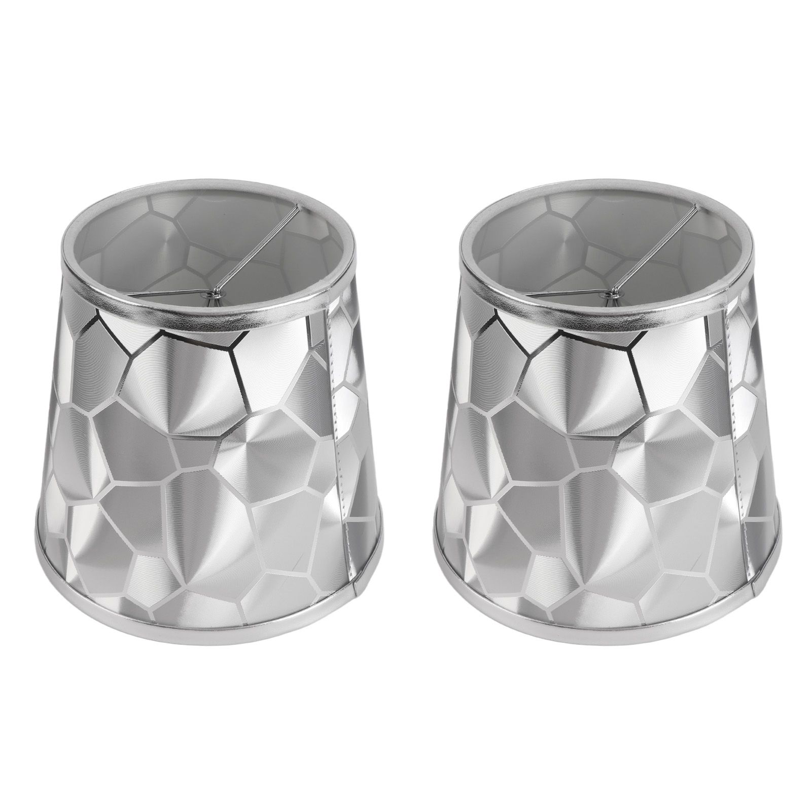2Pcs Dustproo E14 Bulb Lamp Holder Lampshade Modern Simple Style Table Lamp Shade view 3