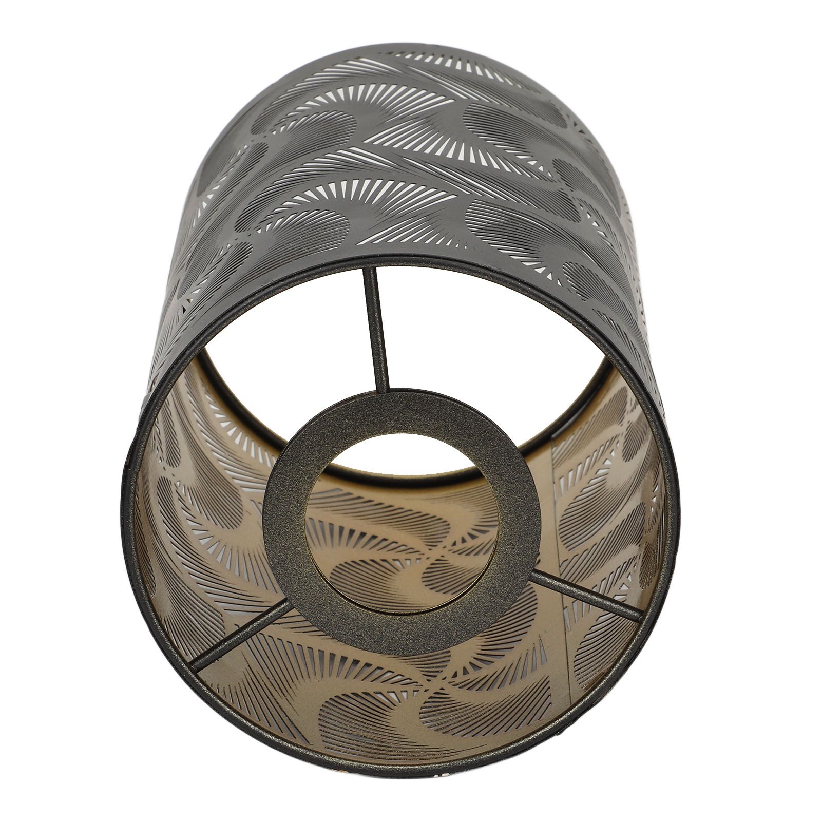Windmill Shadow Metal Lamp Shades Hollow Carved Lampshade Modern Style view 9