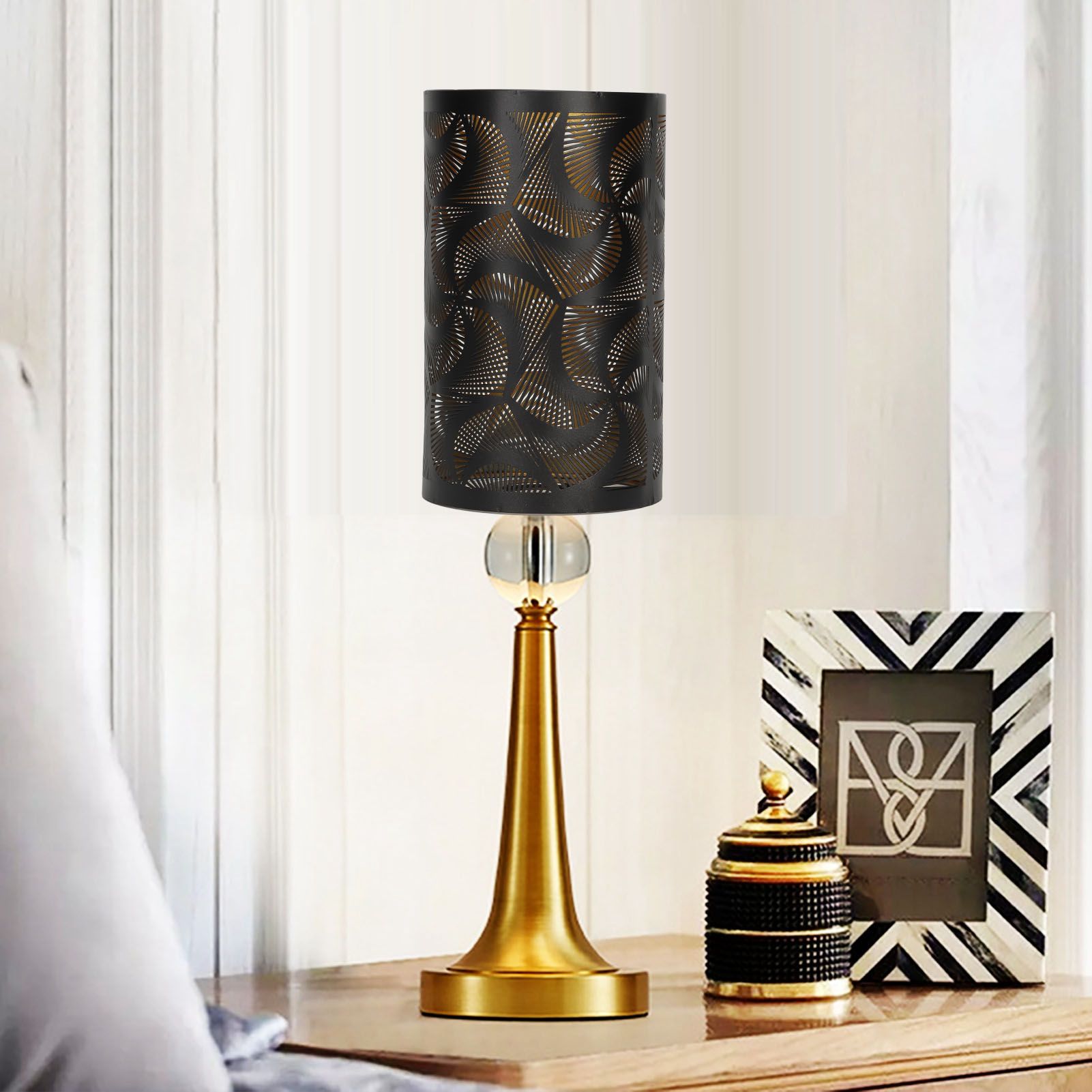 Windmill Shadow Metal Lamp Shades Hollow Carved Lampshade Modern Style view 12